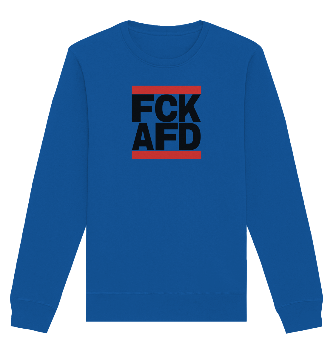 FCK AFD (schwarze Schrift) - Organic Basic Unisex Sweatshirt