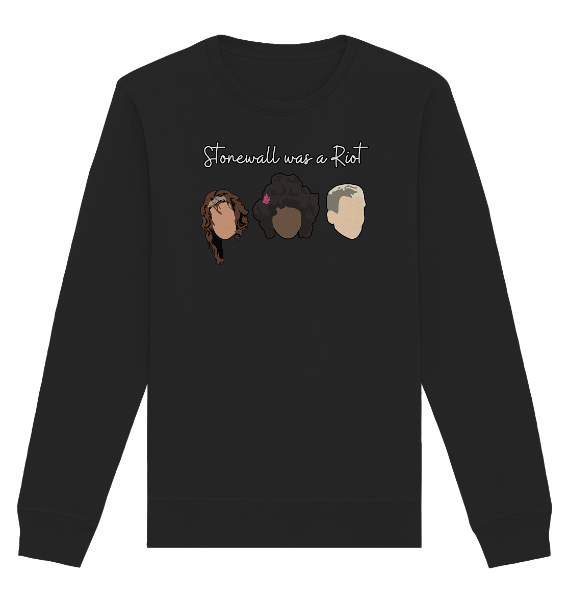 Stonewall was a Riot "Icons Edition" (dunkel) - Organic Basic Unisex Sweatshirt