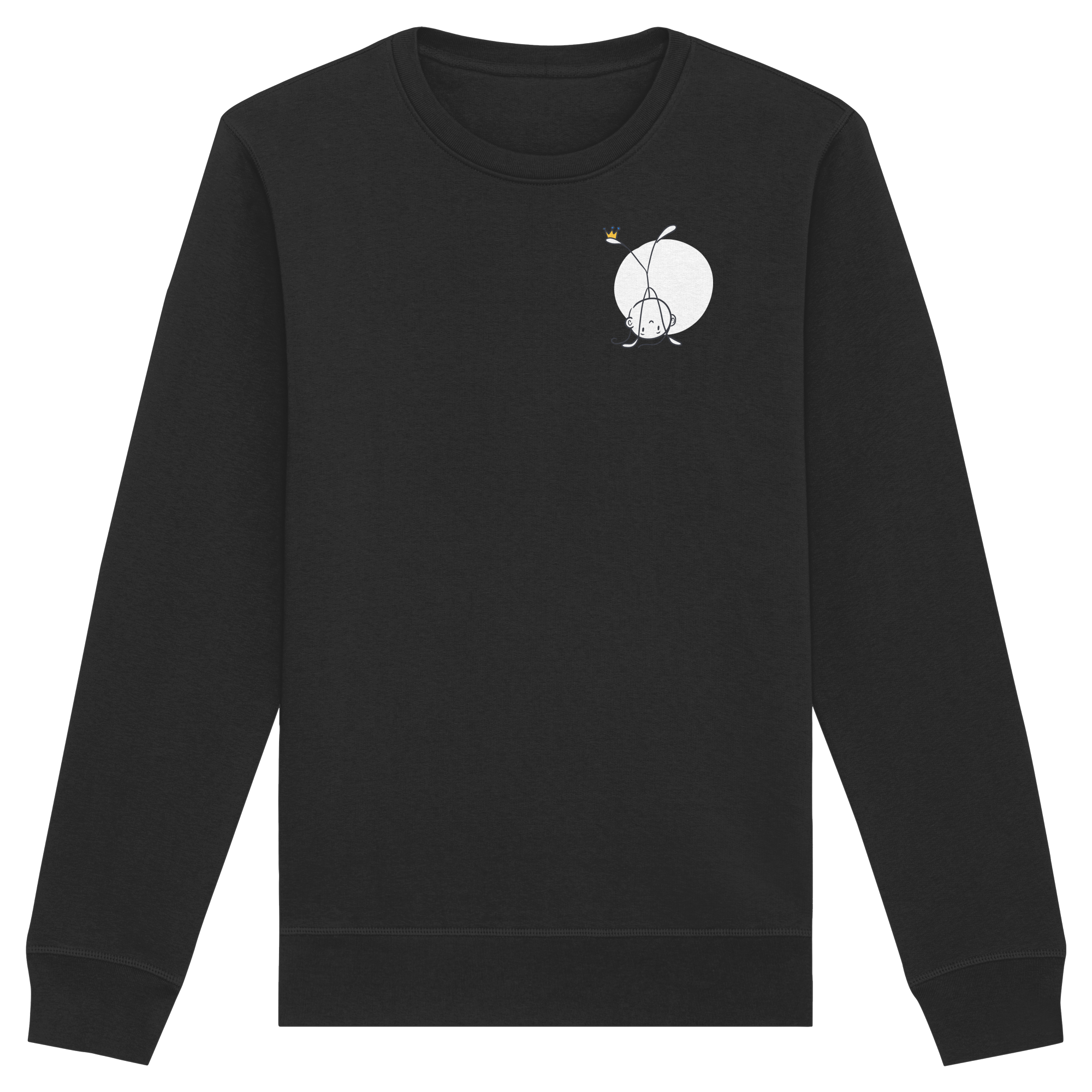 Seelenmännchen "Handstand Edition" Brustprint (dunkel) - Organic Basic Unisex Sweatshirt