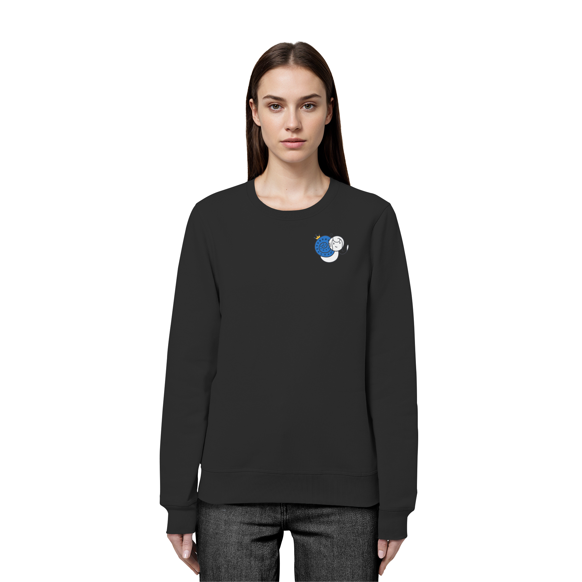 Meine Heilung braucht Zeit "Bunte Edition" Backprint - Organic Basic Unisex Sweatshirt