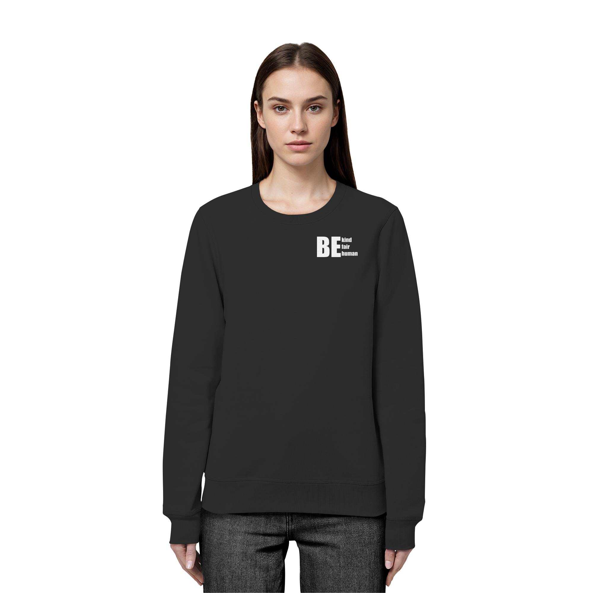 Be Kind Fair Human "Statement Edition" - Organic Basic Unisex Sweatshirt