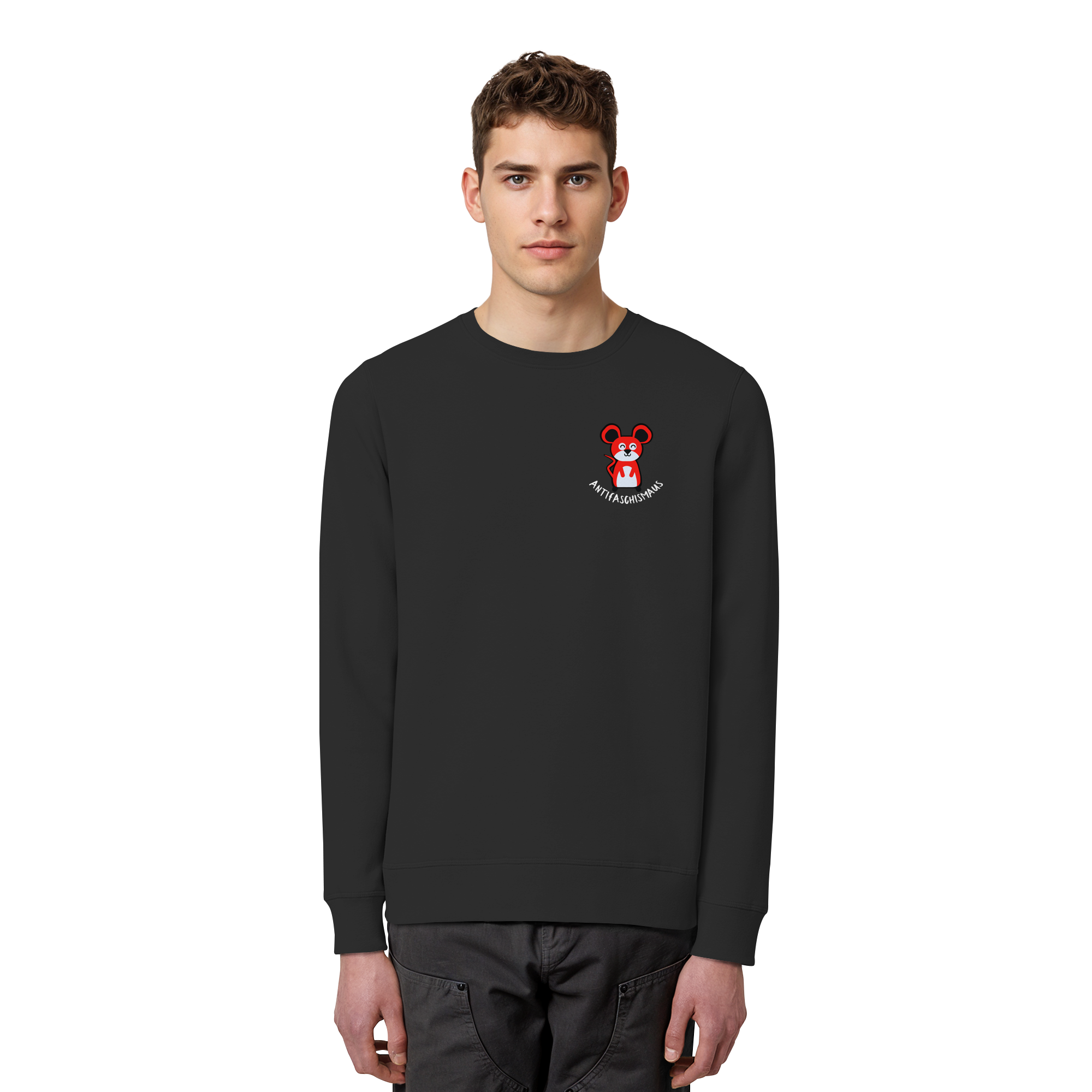 Antifaschismaus - Organic Basic Unisex Sweatshirt