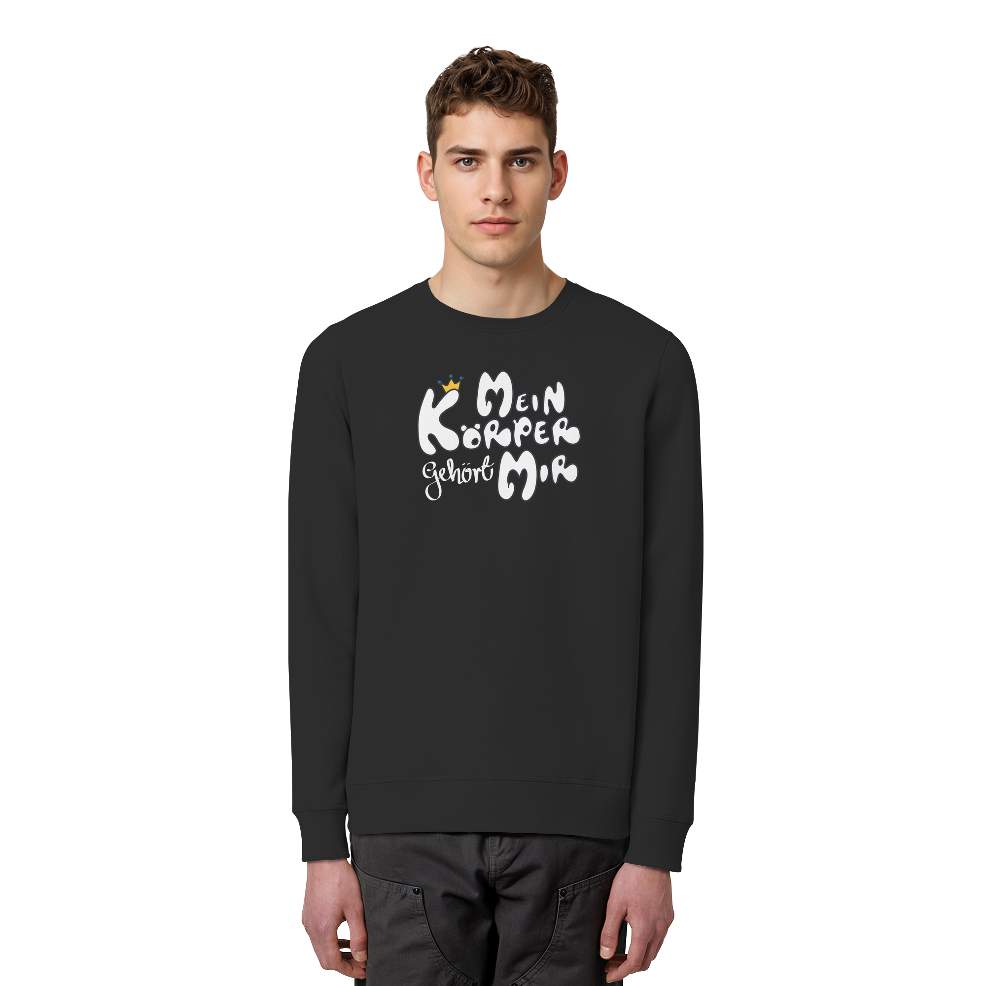 Mein Körper gehört mir "Weiße Edition" - Organic Basic Unisex Sweatshirt