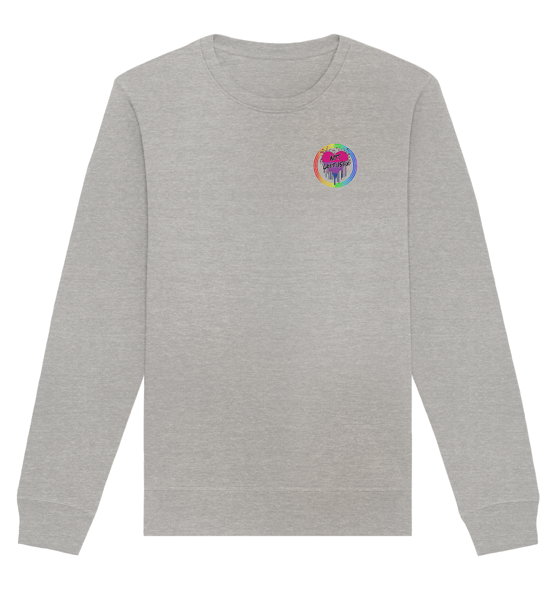Bisexual Not Confused "Regenbogenkreis Edition" - Organic Basic Unisex Sweatshirt