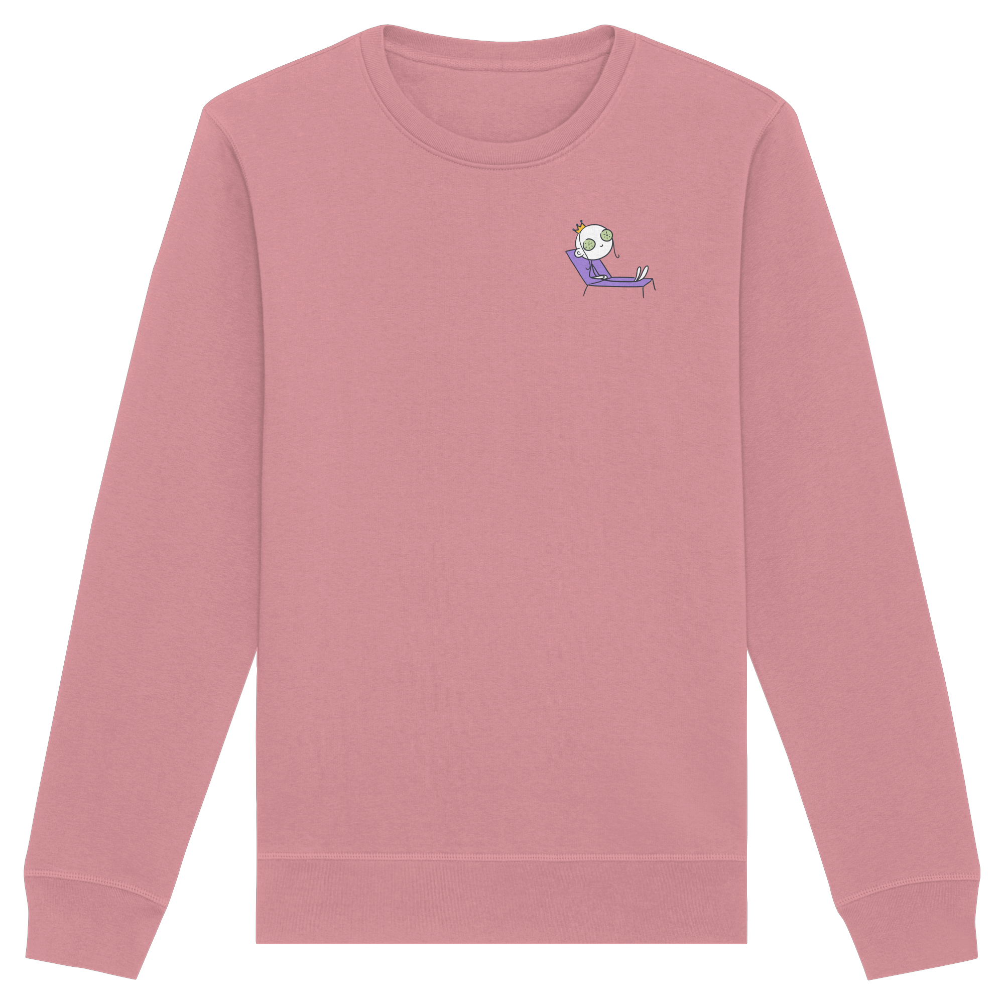 Seelenmännchen "Chill Out Edition" Brustprint - Organic Basic Unisex Sweatshirt