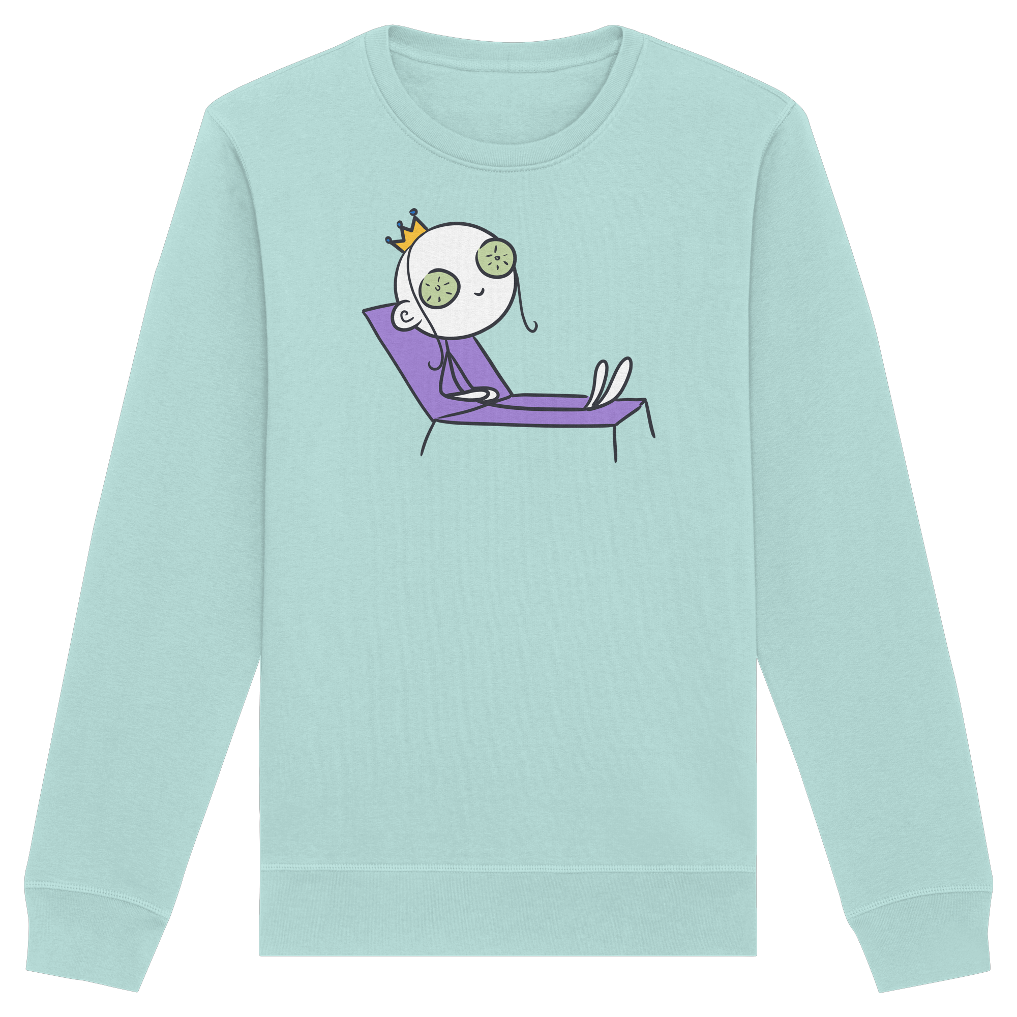 Seelenmännchen "Chill Out Edition" Frontprint - Organic Basic Unisex Sweatshirt