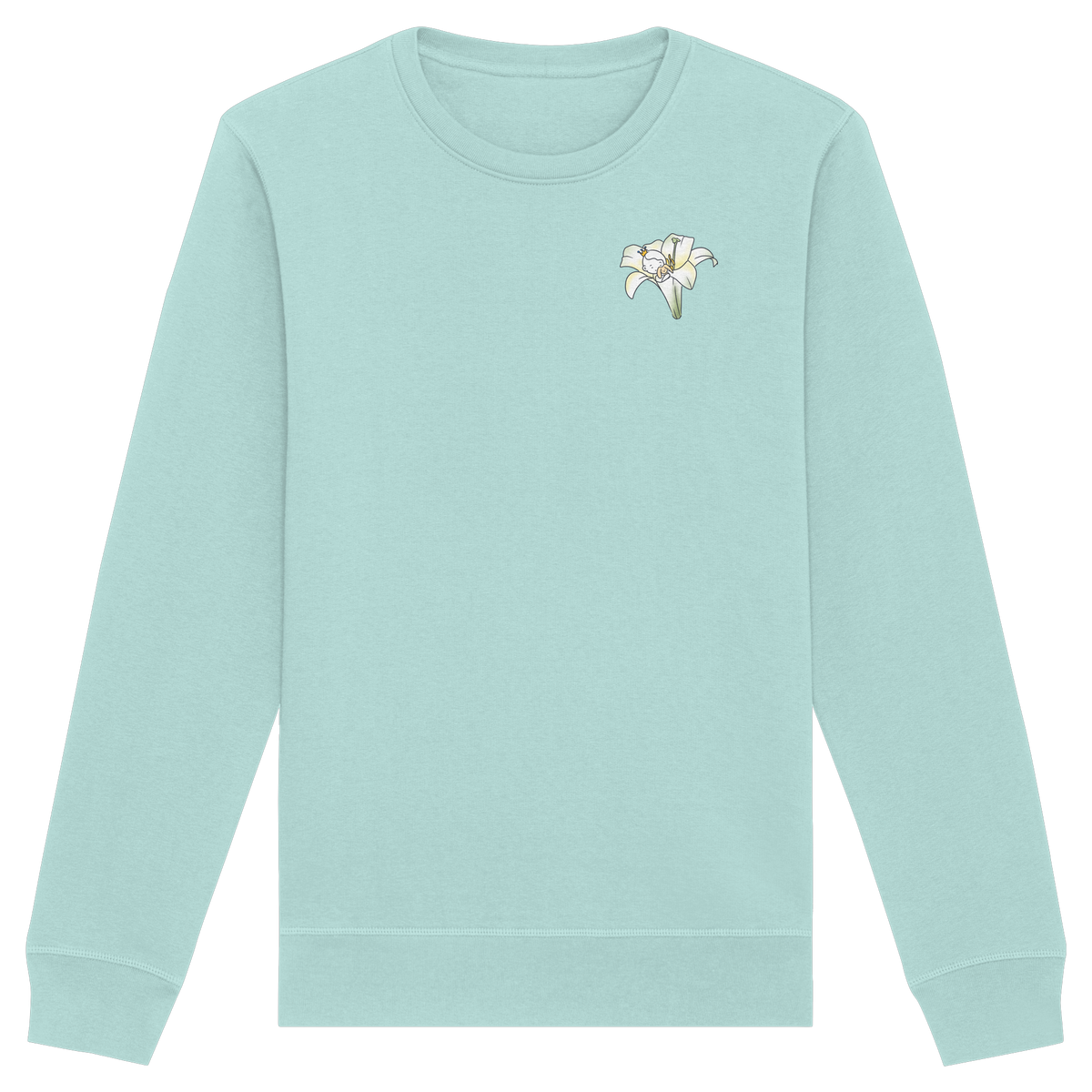 Seelenmännchen "Kuschelblume Edition" - Organic Basic Unisex Sweatshirt