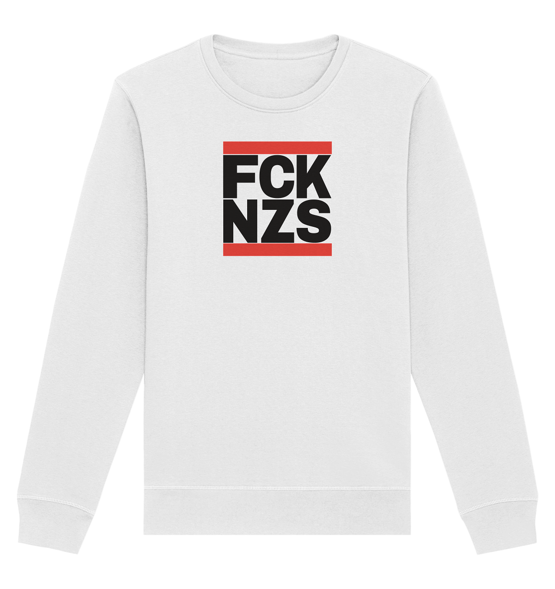 FCK NZS (schwarze Schrift) - Organic Basic Unisex Sweatshirt