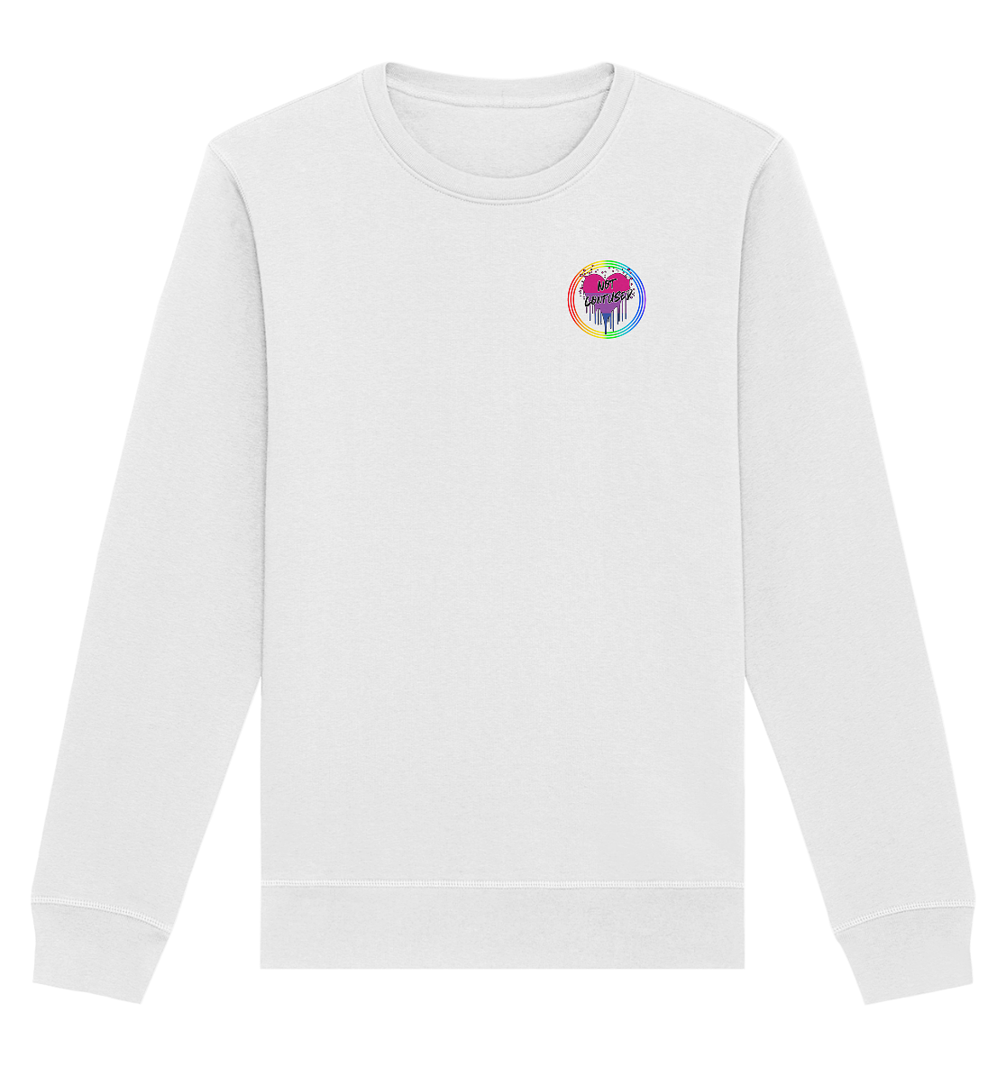 Bisexual Not Confused "Regenbogenkreis Edition" - Organic Basic Unisex Sweatshirt