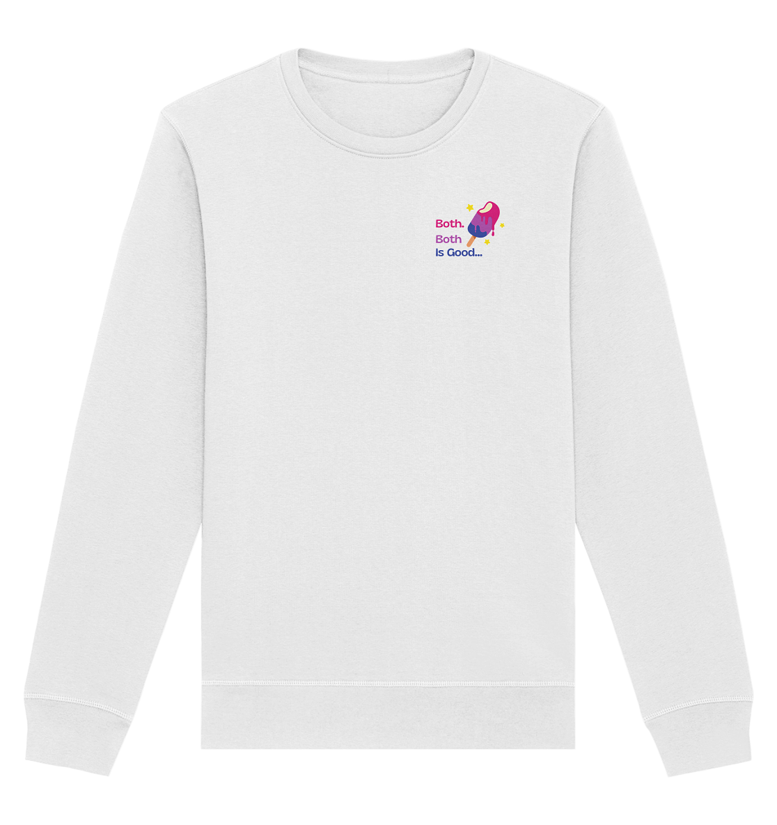 Bi Pride: Both is Good - Organic Basic Unisex Sweatshirt