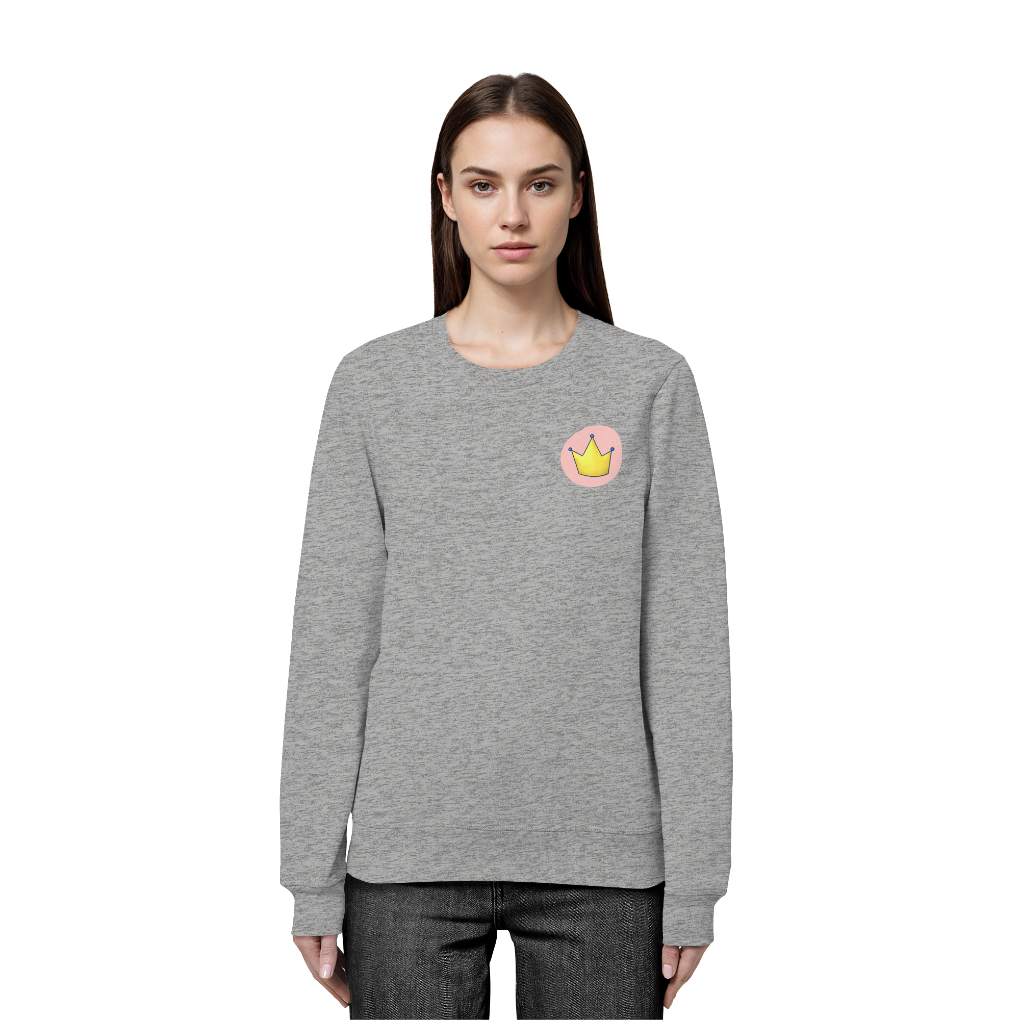 Survivor Queens Logo "Pink Bubble Edition" - Organic Basic Unisex Sweatshirt