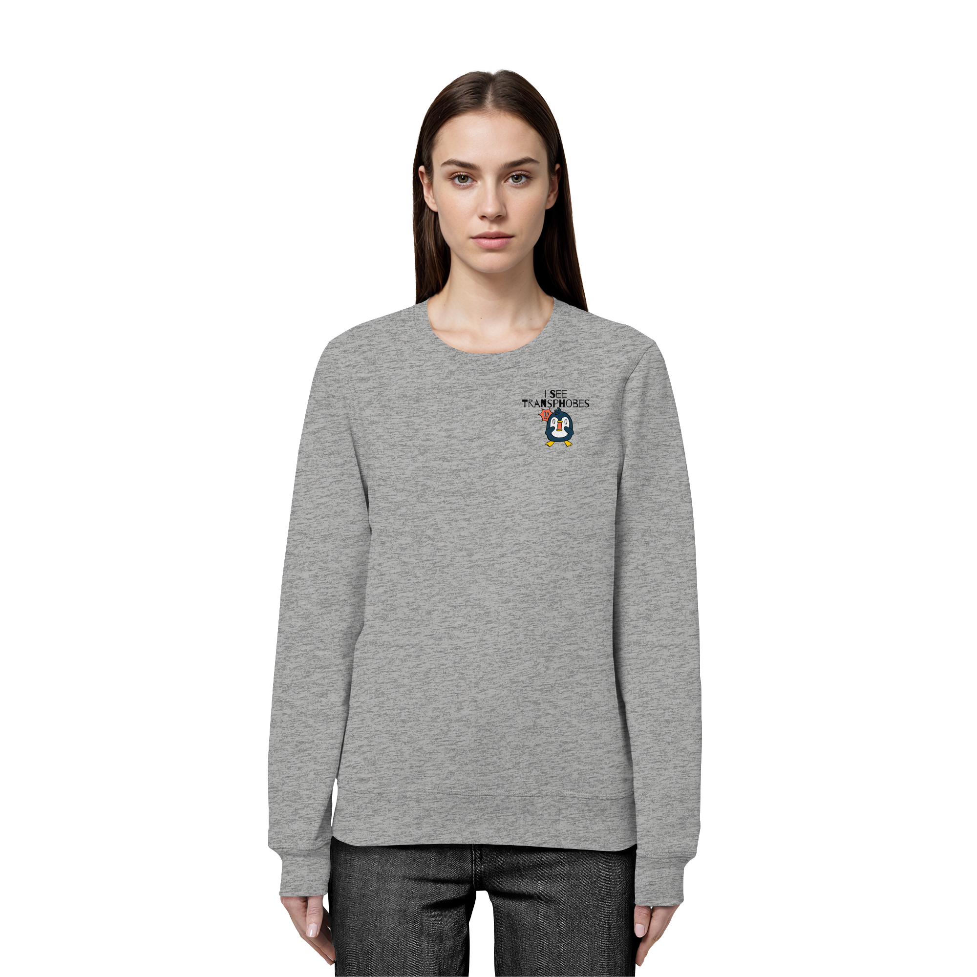 I see Transphobes - Organic Basic Unisex Sweatshirt