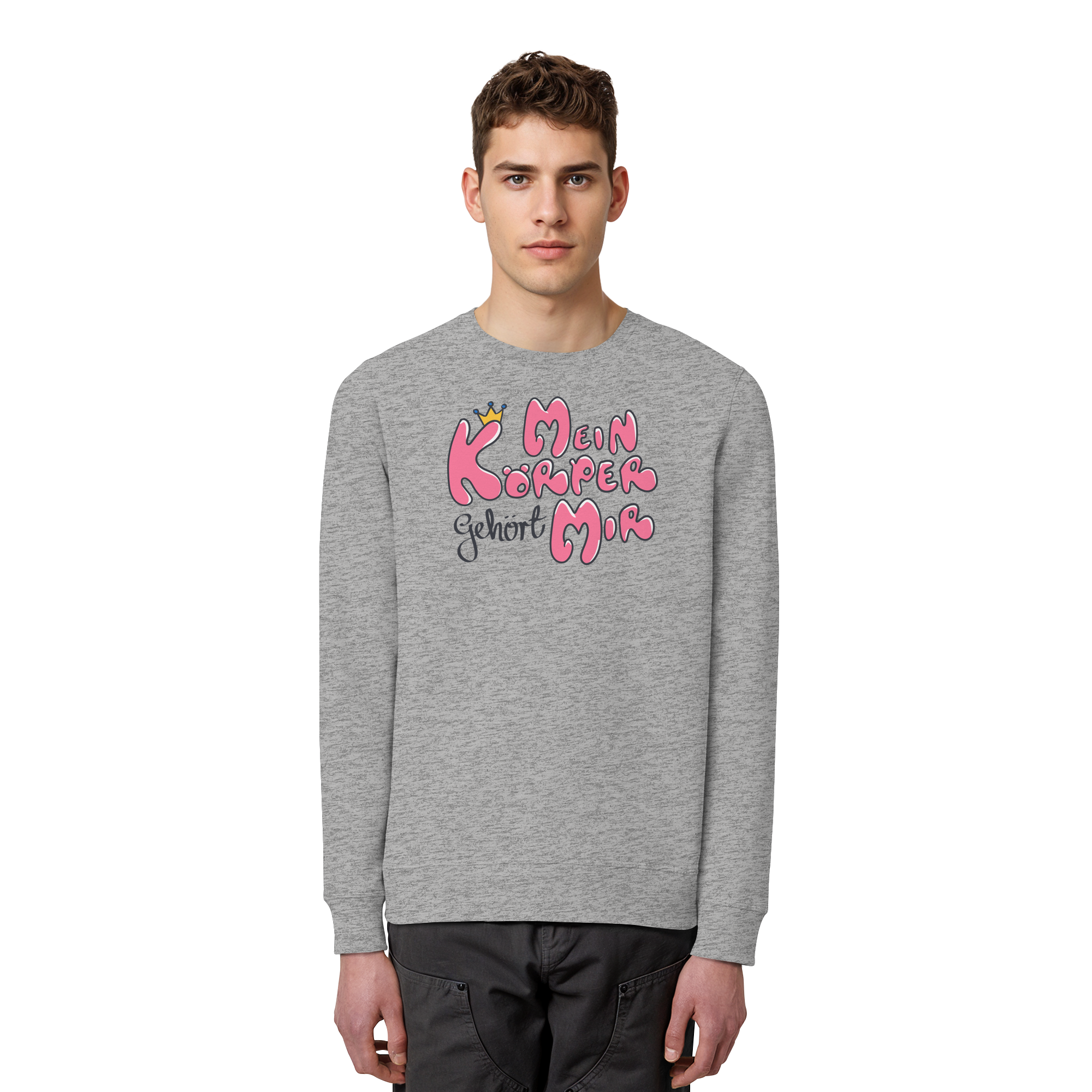 Mein Körper gehört mir "Pinke Edition" - Organic Basic Unisex Sweatshirt