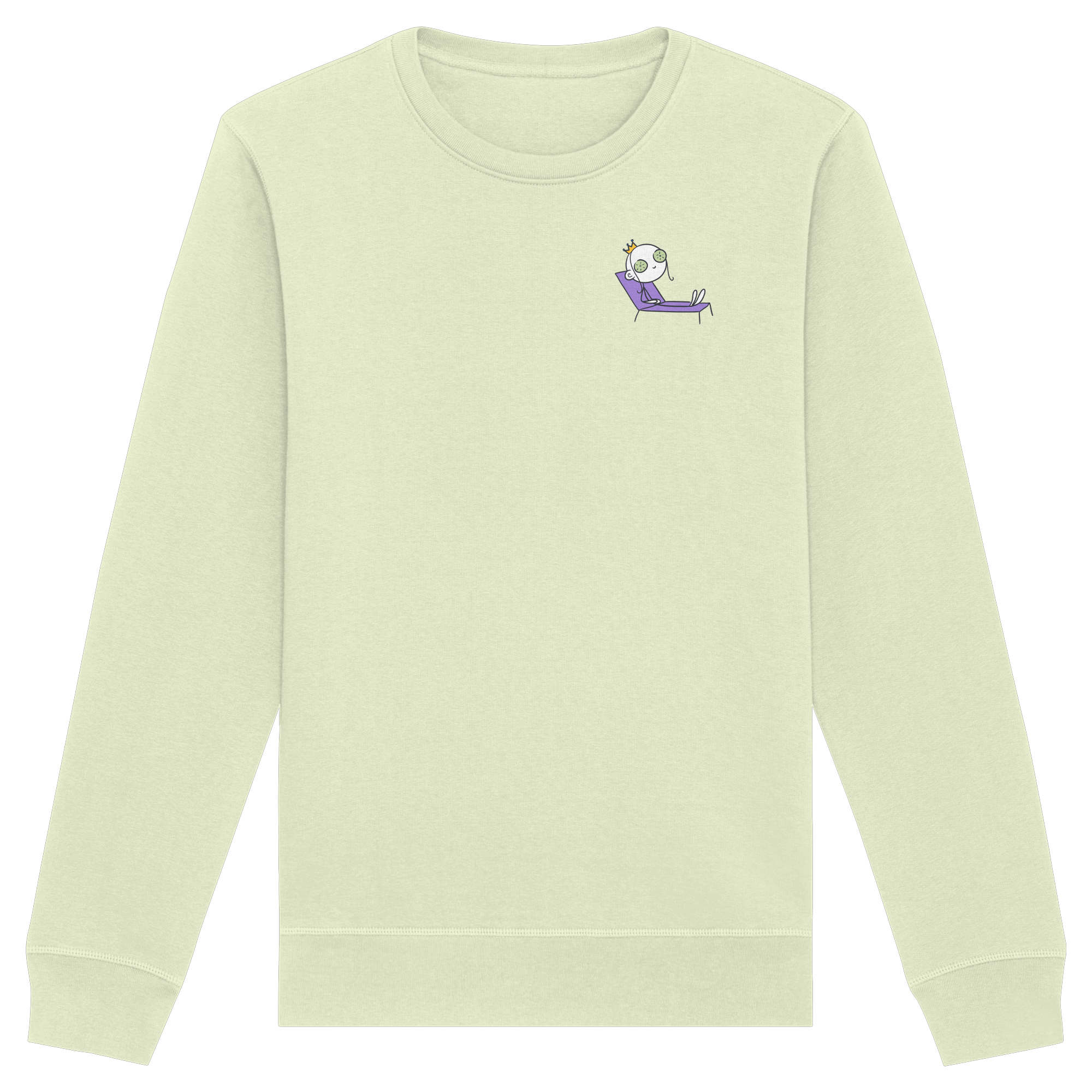 Seelenmännchen "Chill Out Edition" Brustprint - Organic Basic Unisex Sweatshirt