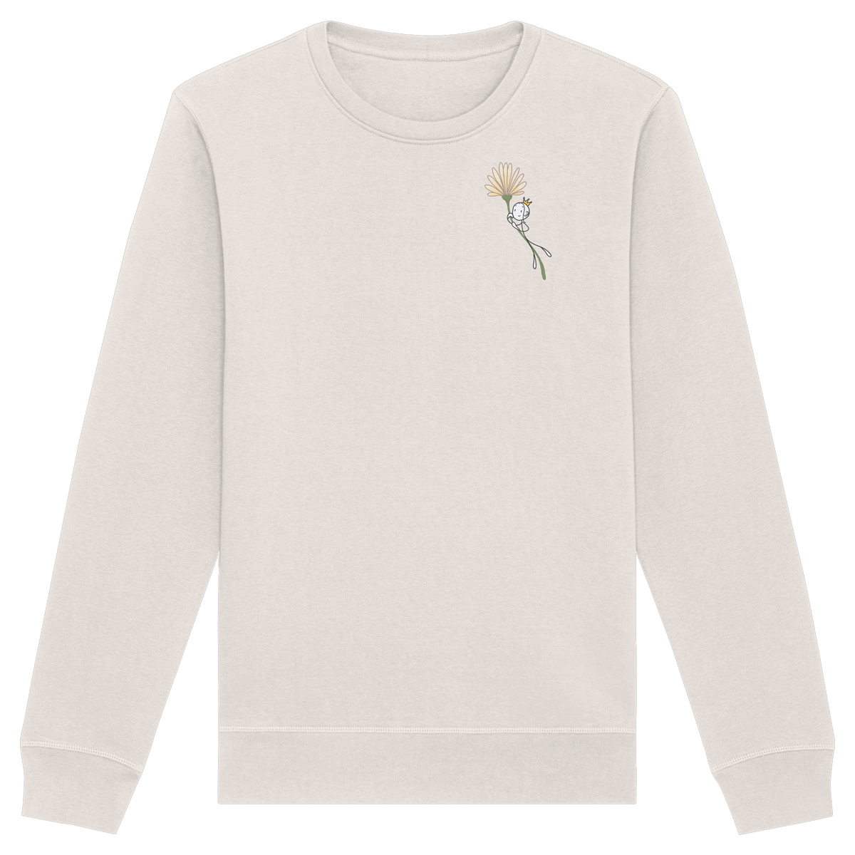 Seelenmännchen "Blumenfliegen Edition" (hell) - Organic Basic Unisex Sweatshirt