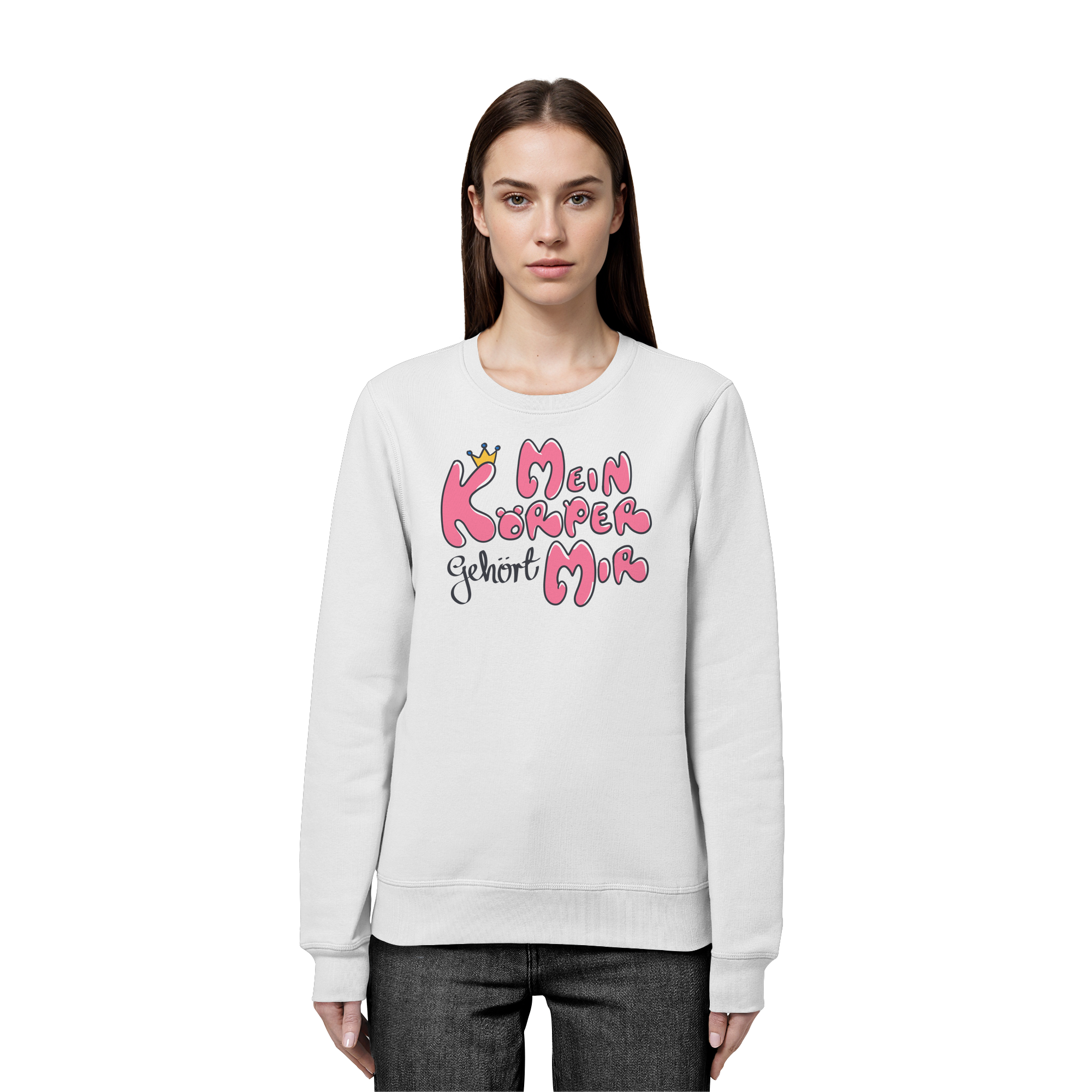 Mein Körper gehört mir "Pinke Edition" - Organic Basic Unisex Sweatshirt
