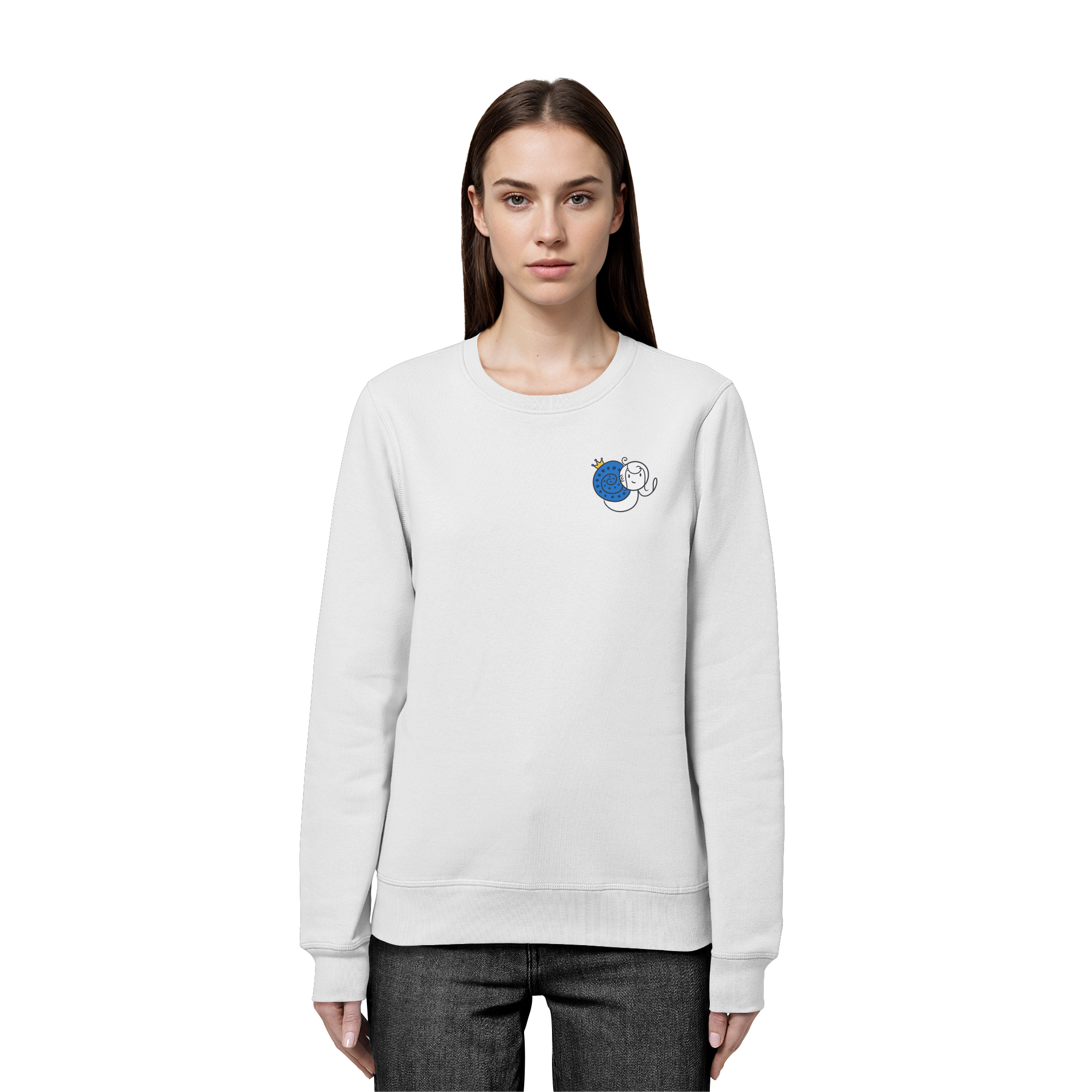 Meine Heilung braucht Zeit "Schwarze Edition" Backprint - Organic Basic Unisex Sweatshirt