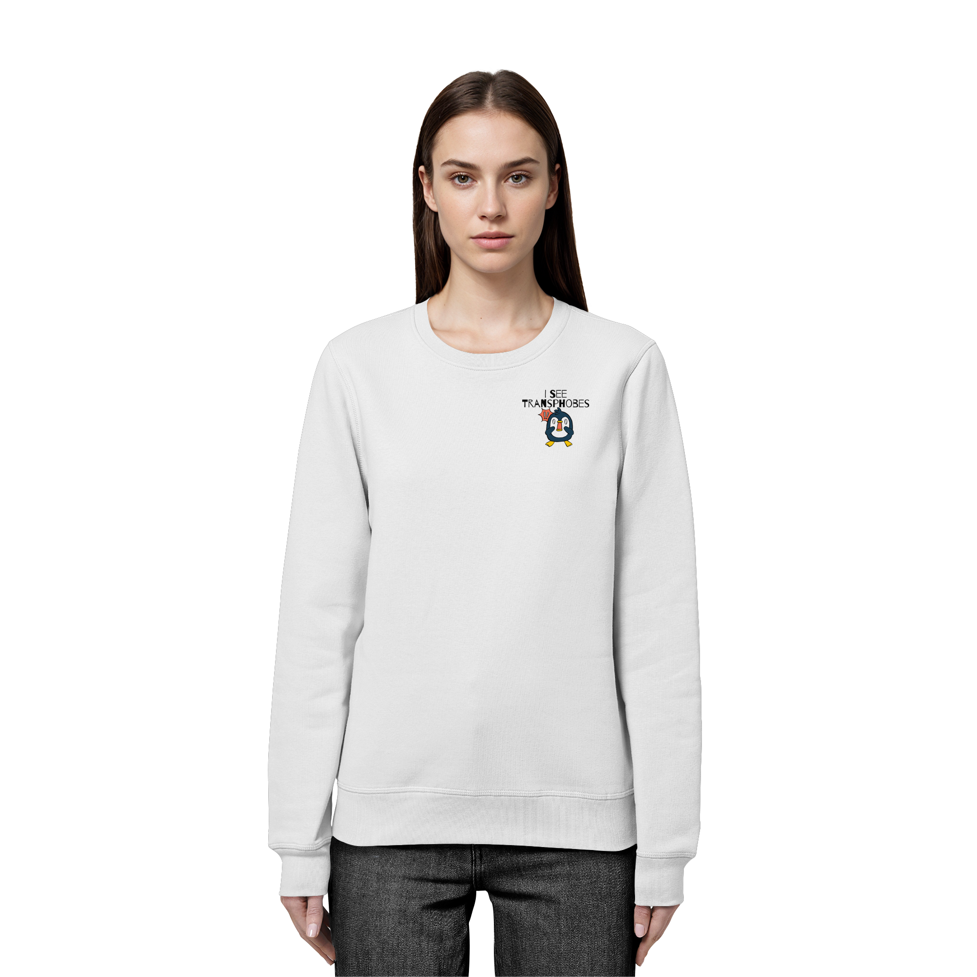 I see Transphobes - Organic Basic Unisex Sweatshirt