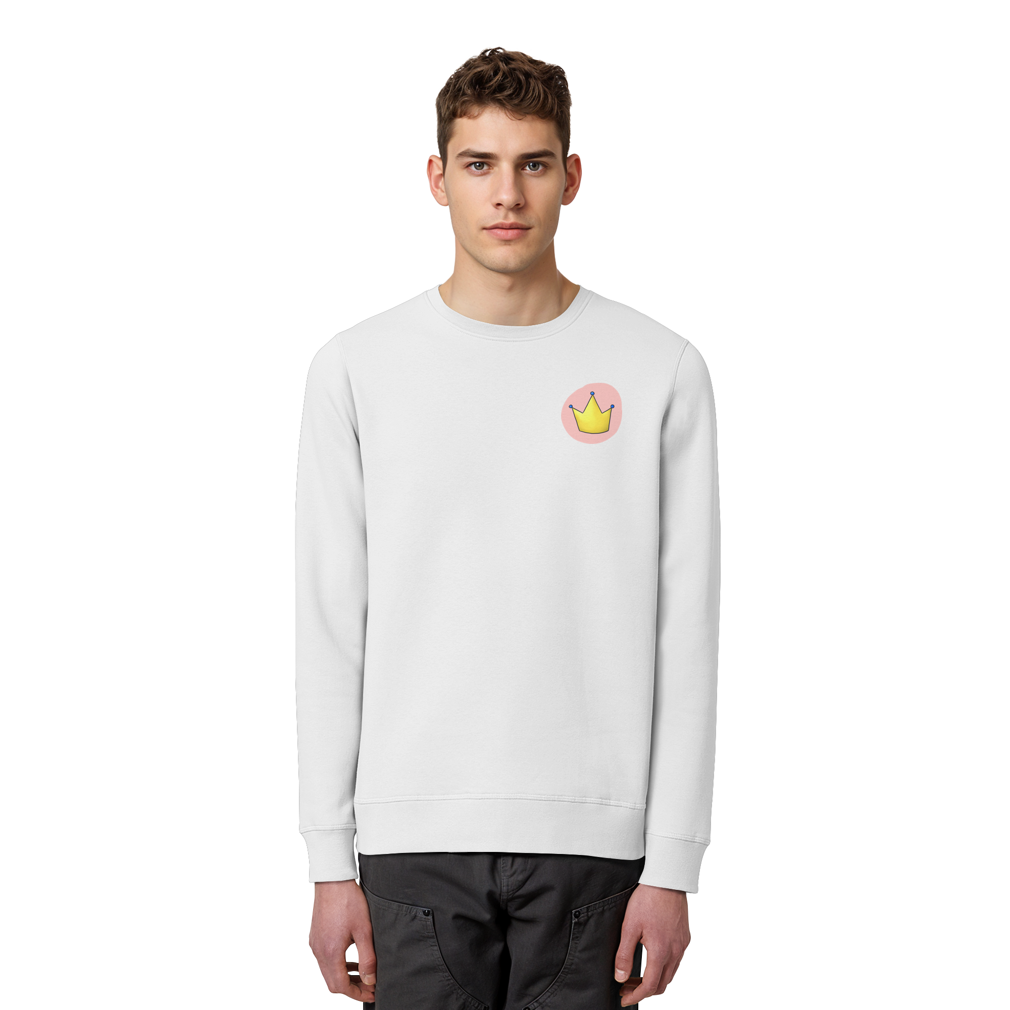 Survivor Queens Logo "Pink Bubble Edition" - Organic Basic Unisex Sweatshirt