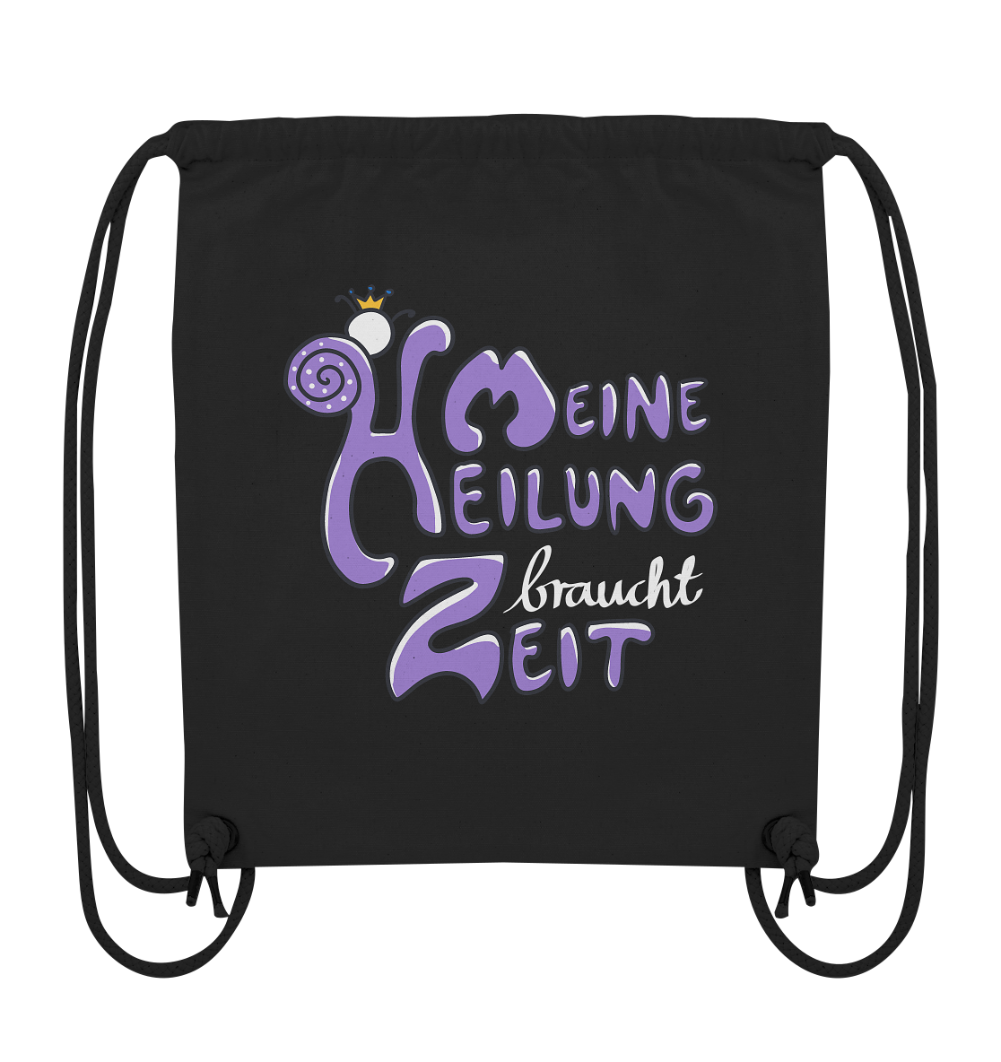 Meine Heilung braucht Zeit "Lila Edition" - Organic Gym-Bag