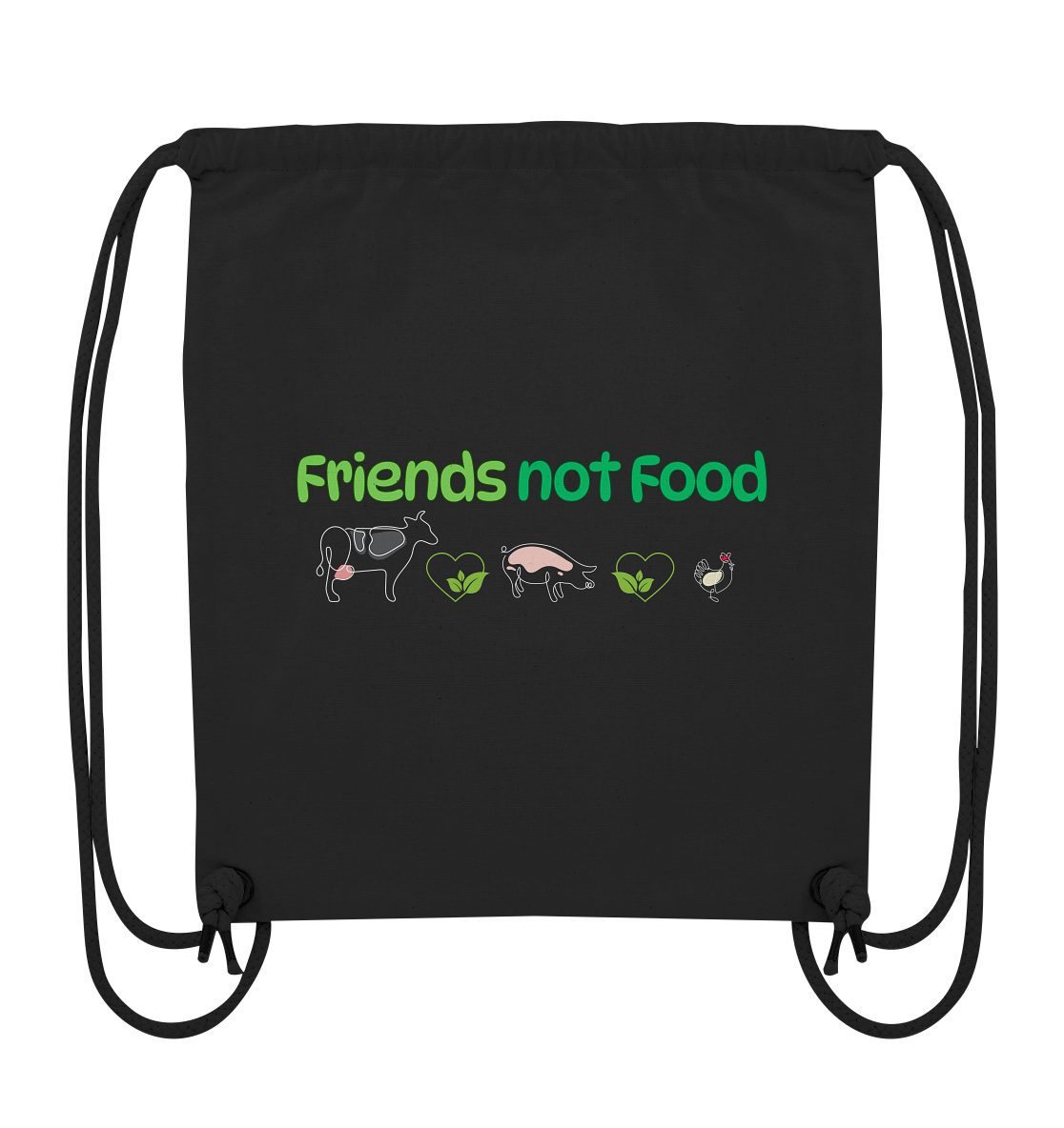 Friends Not Food - Organic Gym-Bag