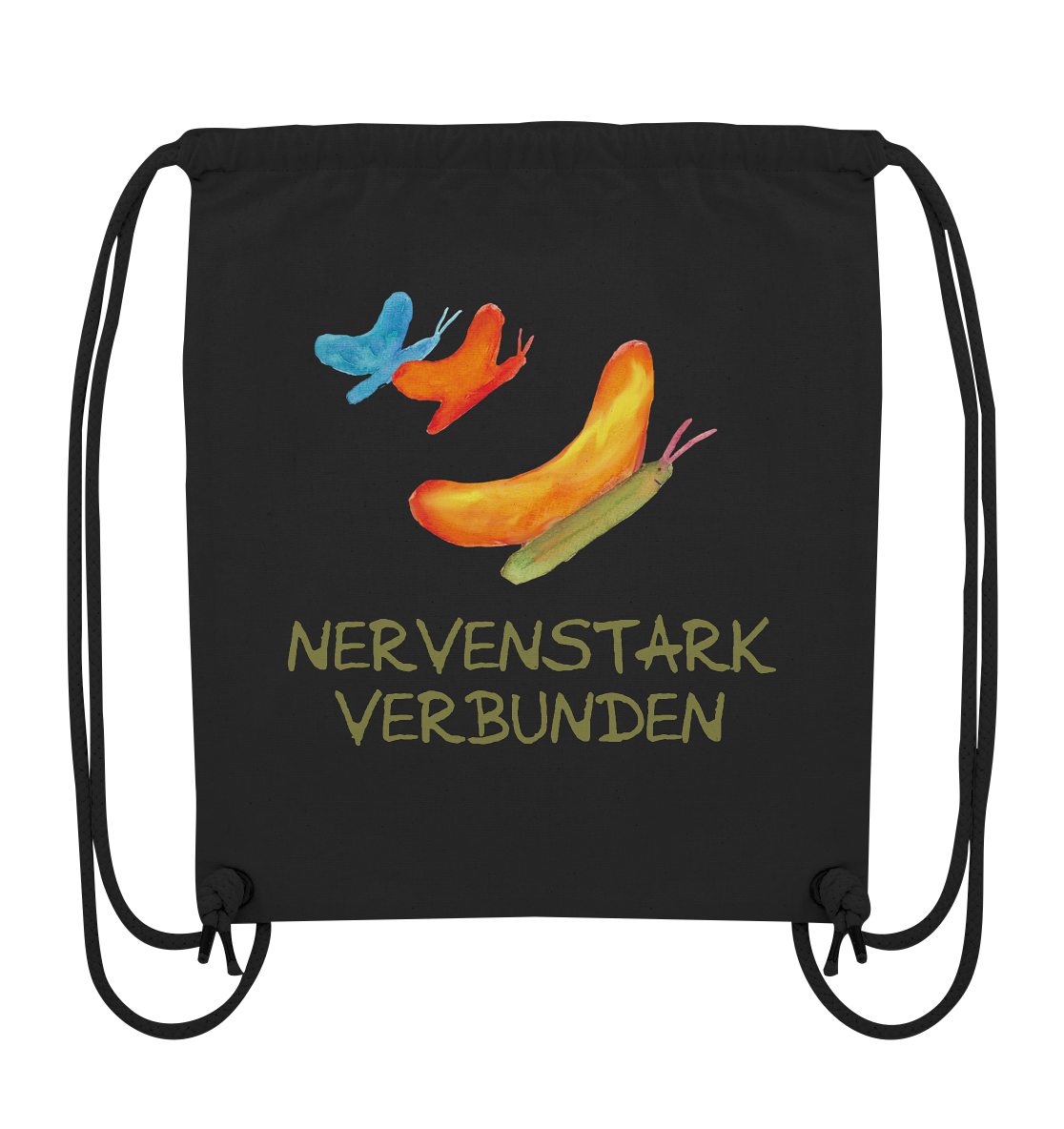 Nervenstark verbunden "Schmetterline Jona Edition" - Organic Gym-Bag
