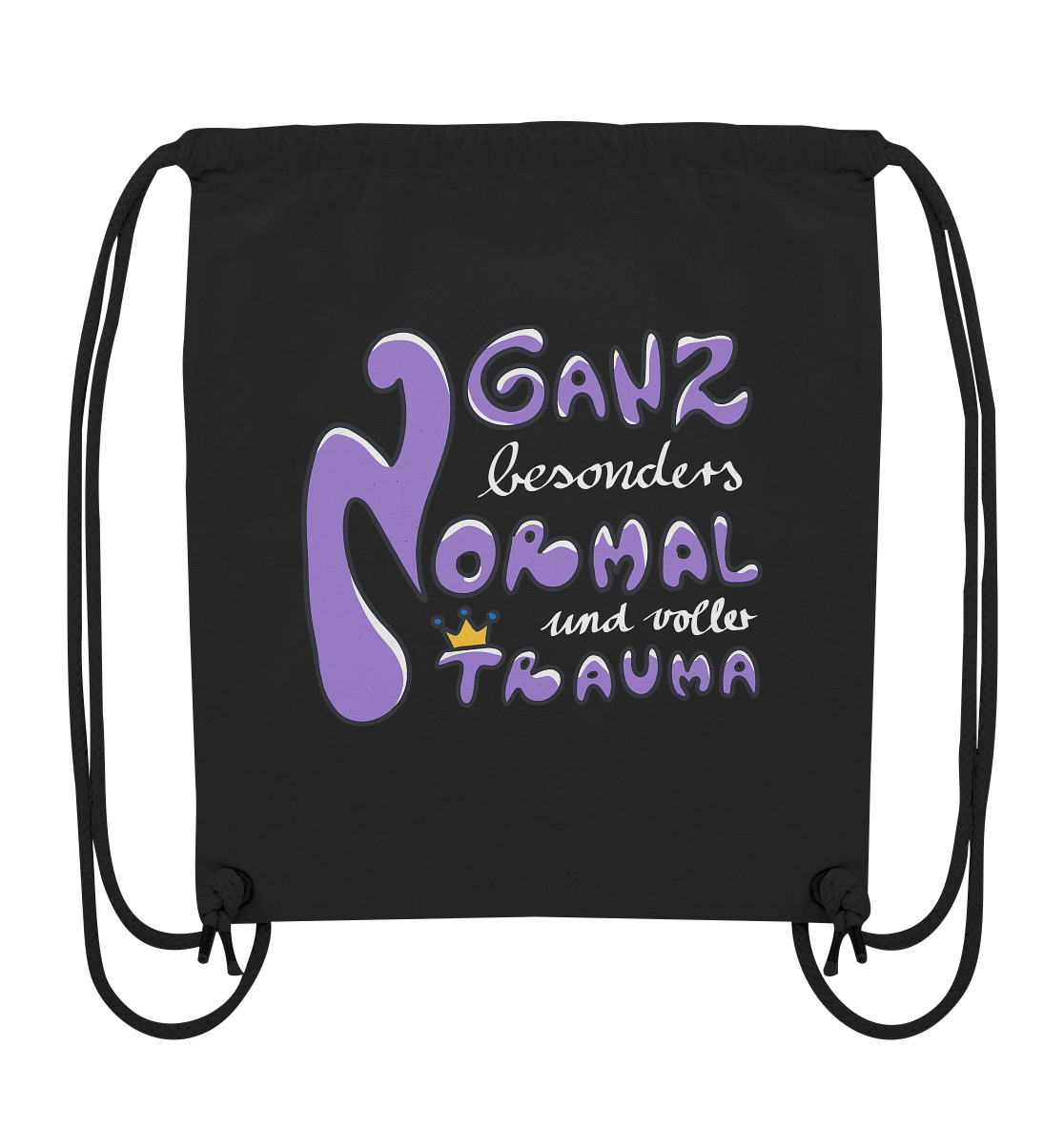 Ganz besonders Normal und voller Trauma "Lila Edition" - Organic Gym-Bag