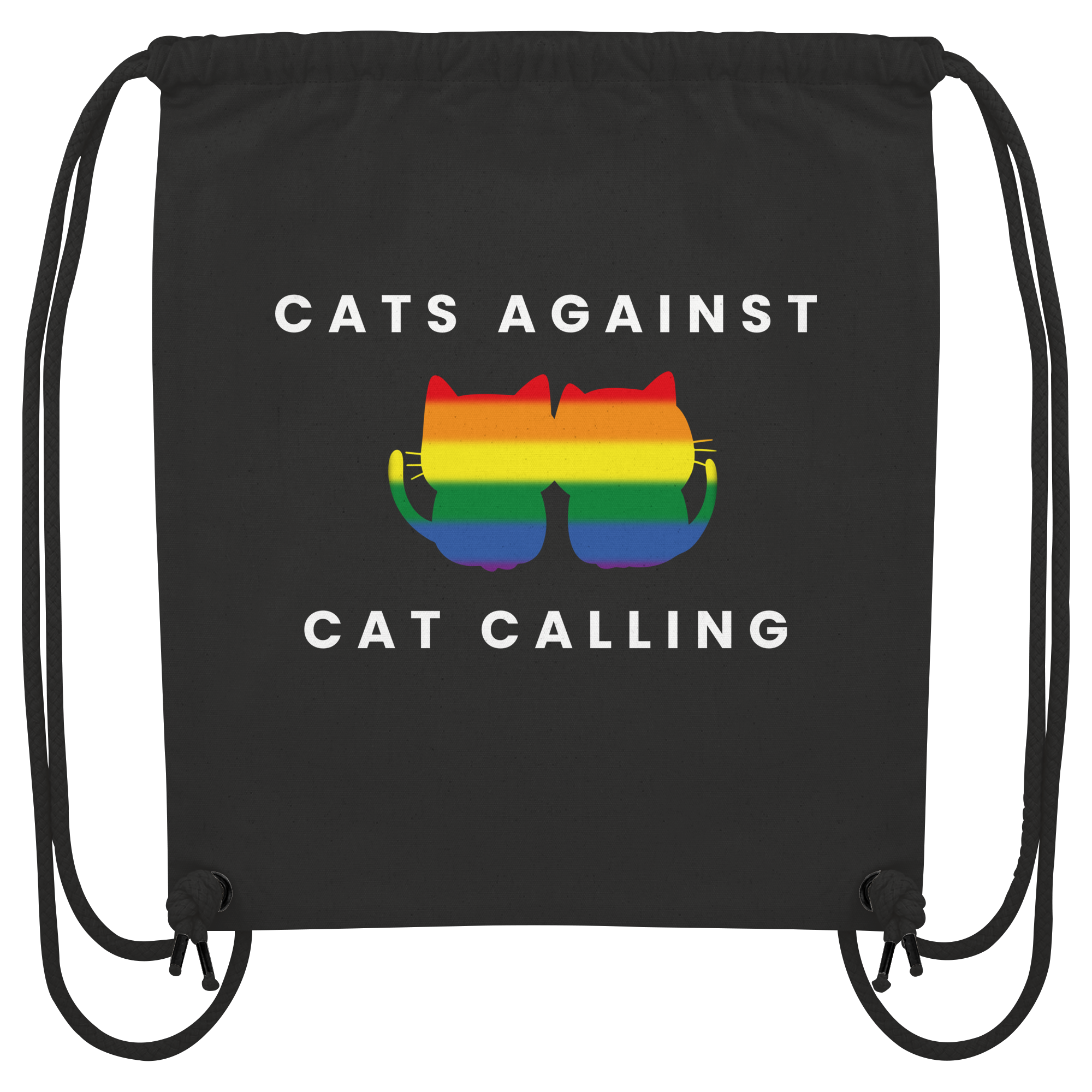 Cats Against Catcalling "Rainbow Edition" - Organic Gym-Bag