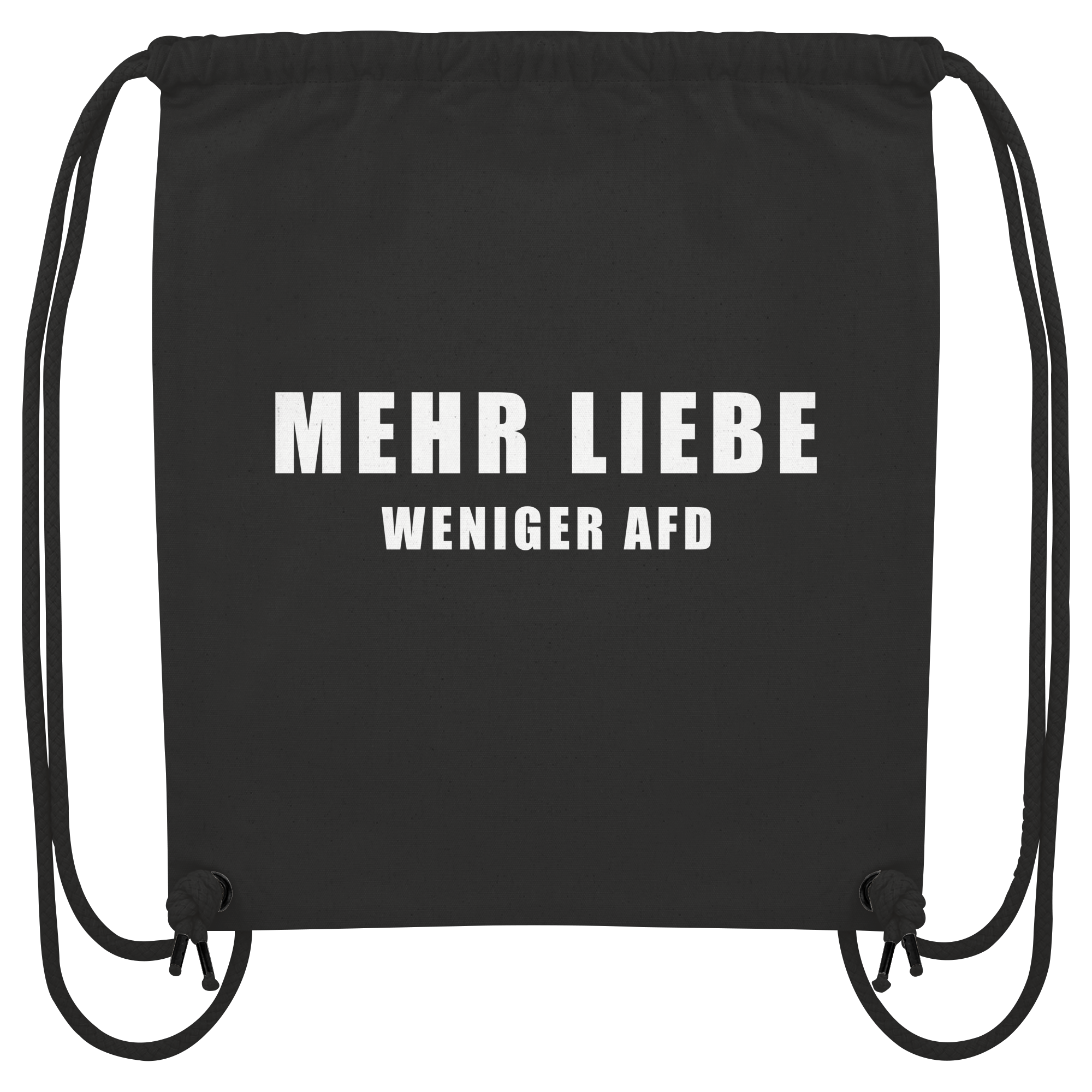 Mehr Lieber Weniger AfD "Statement Edition" - Organic Gym-Bag