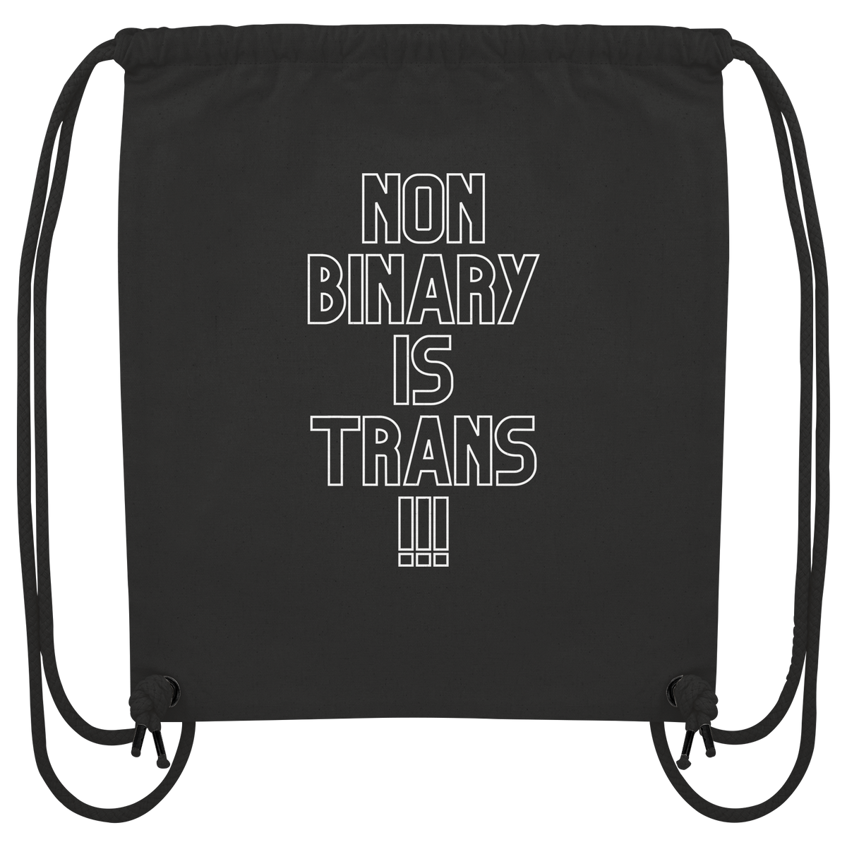 Nonbinary is Trans "Statement Edition" - Organic Gym-Bag