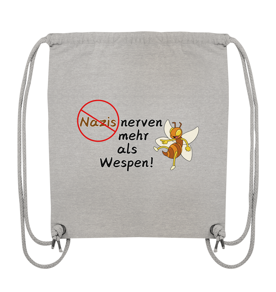 Nazis nerven mehr als Wespen - Organic Gym-Bag