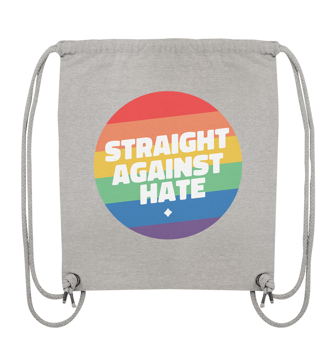 Straight Against Hate Badge - Organic Gym-Bag