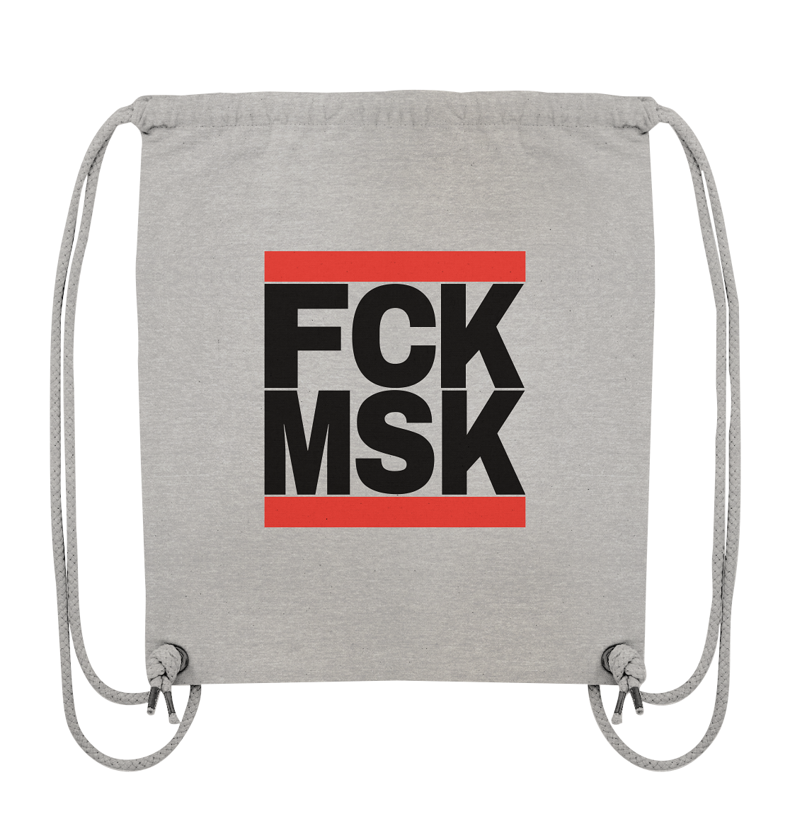 FCK MSK (schwarze Schrift) - Organic Gym-Bag