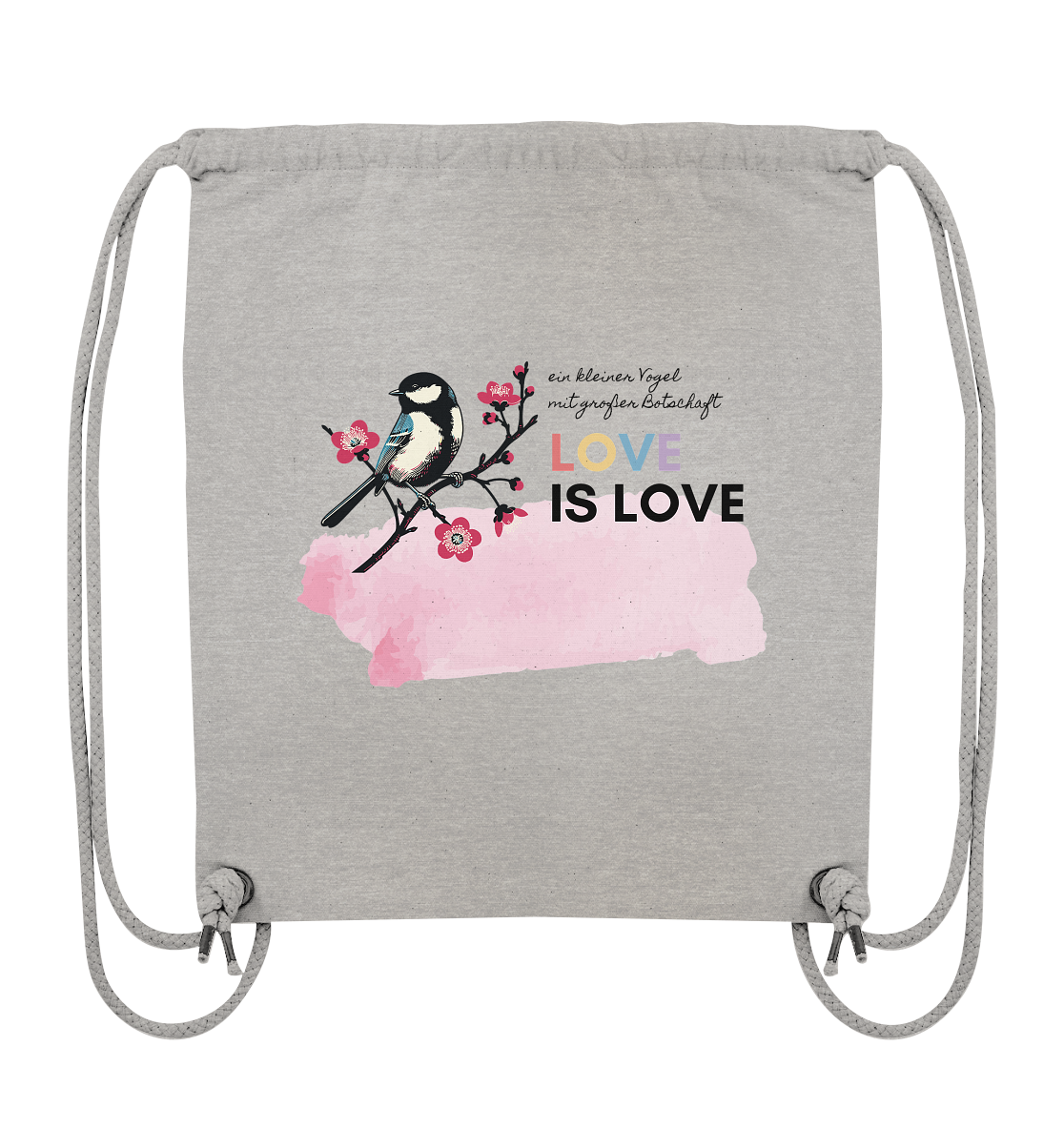 Kleine Flügel, große Botschaft - Organic Gym-Bag