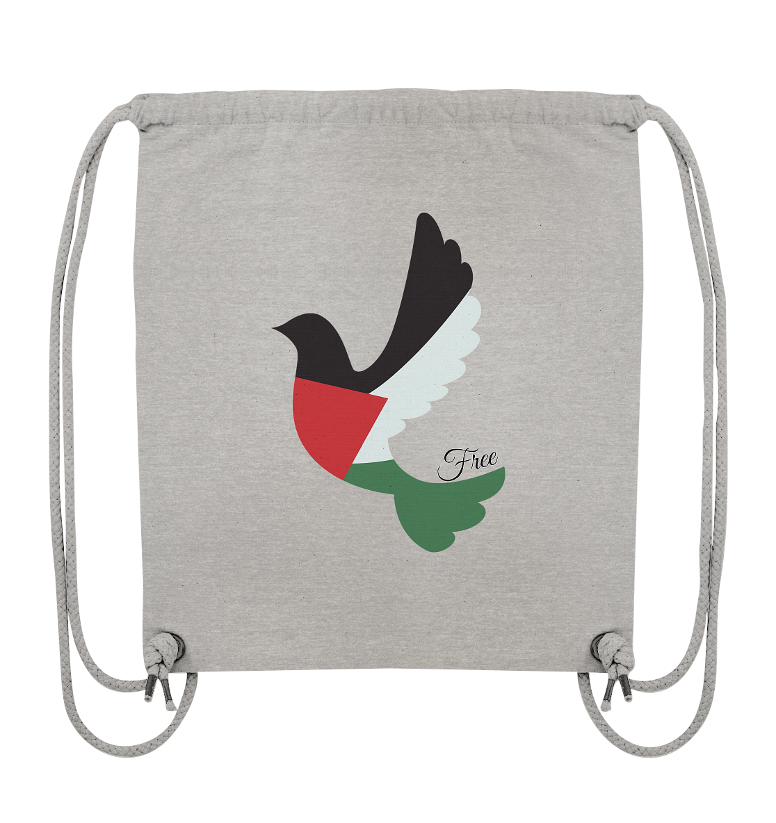 Free Palestine "Unbroken Wings Edition" - Organic Gym-Bag