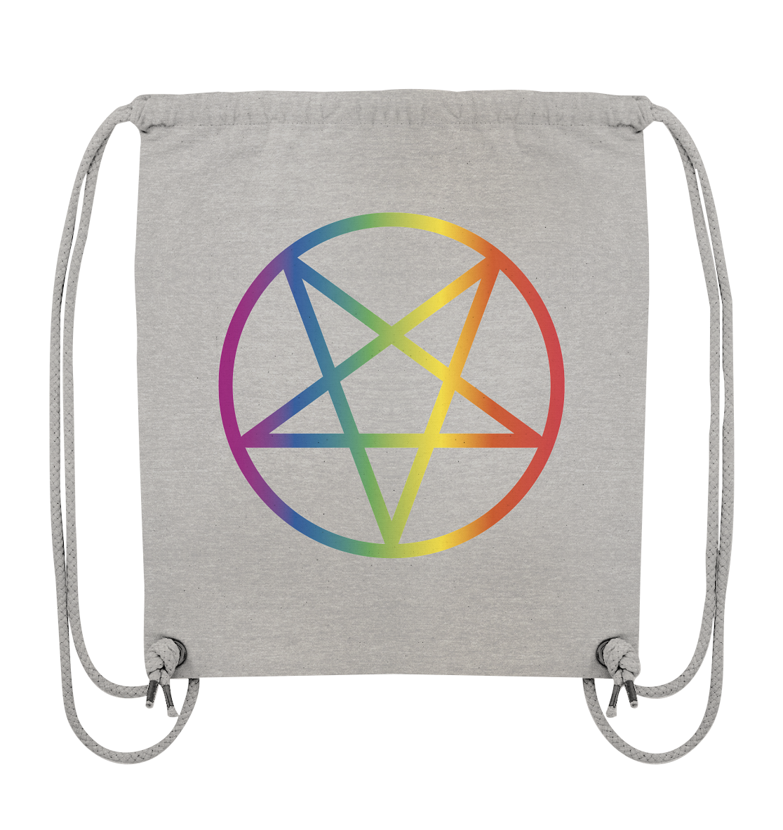 Regenbogen Pentagramm - Organic Gym-Bag