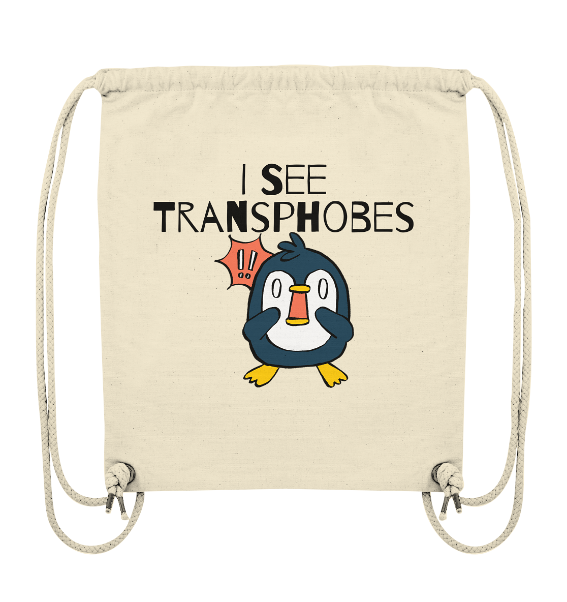 I see Transphobes - Organic Gym-Bag