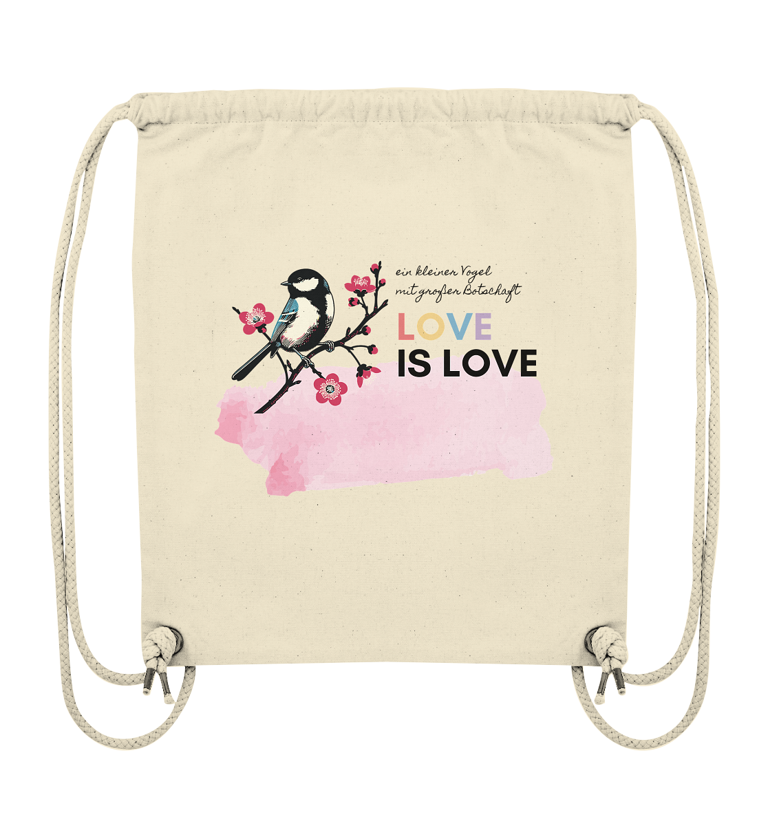 Kleine Flügel, große Botschaft - Organic Gym-Bag