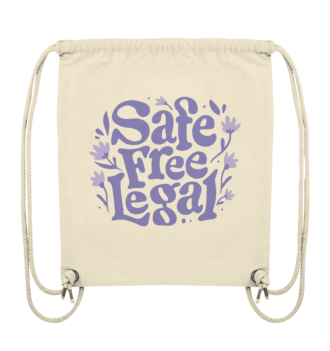 Safe Free Legal "Blumen Edition" - Organic Gym-Bag