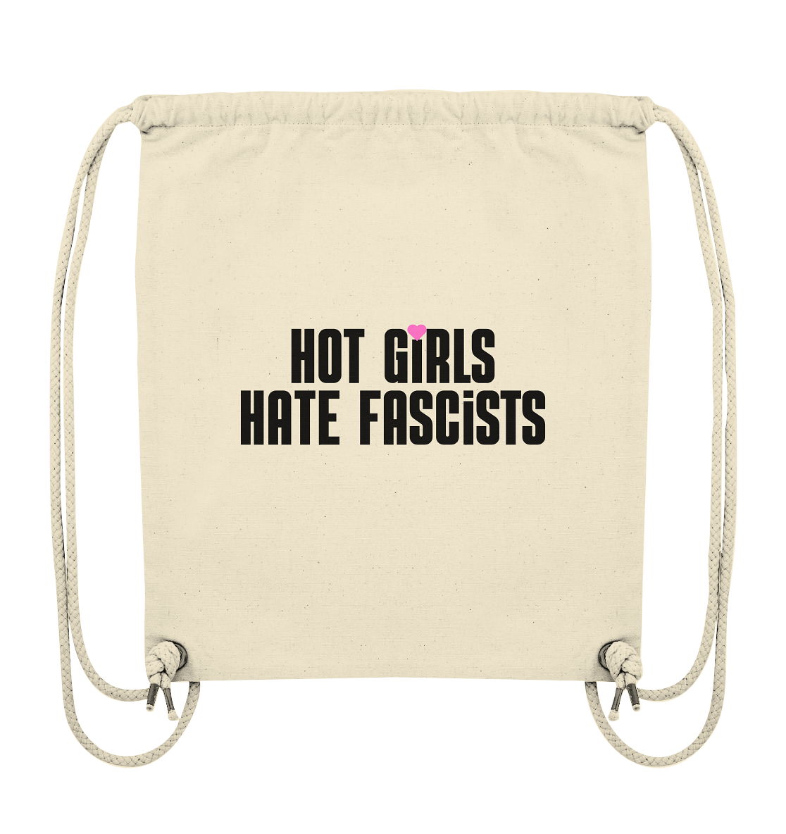 Hot Girls Hate Fascists (hell) - Organic Gym-Bag