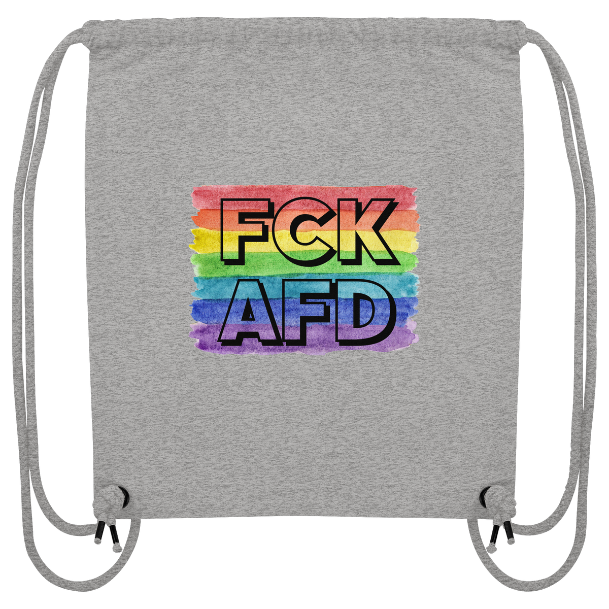 FCK AFD "Rainbow Resistance Edition" - Organic Gym-Bag