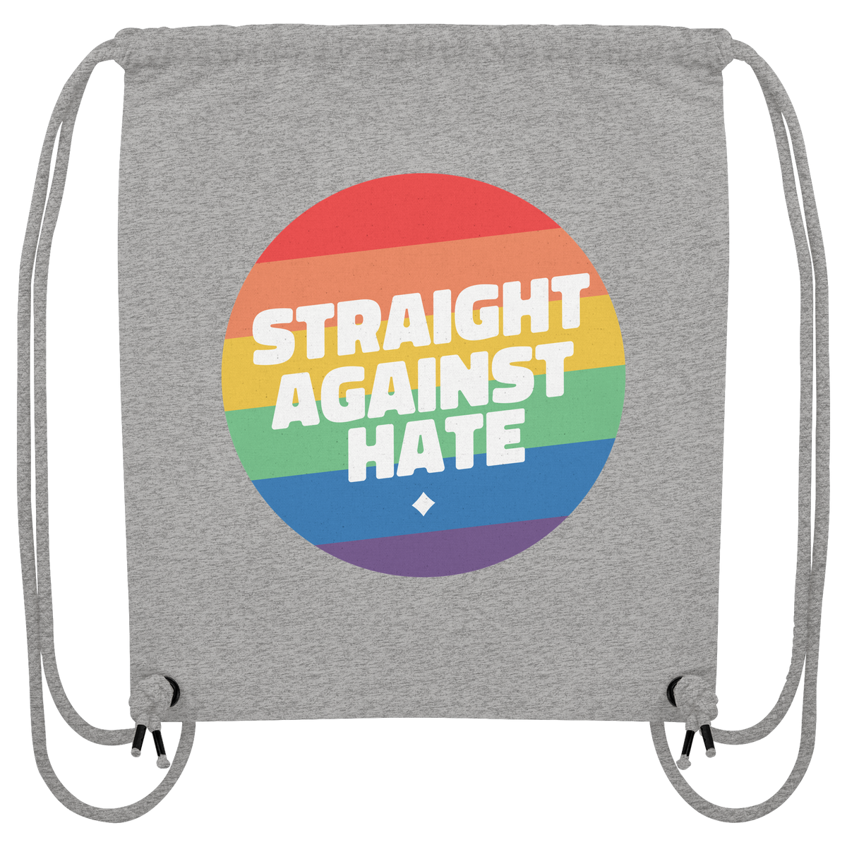 Straight Against Hate Badge - Organic Gym-Bag