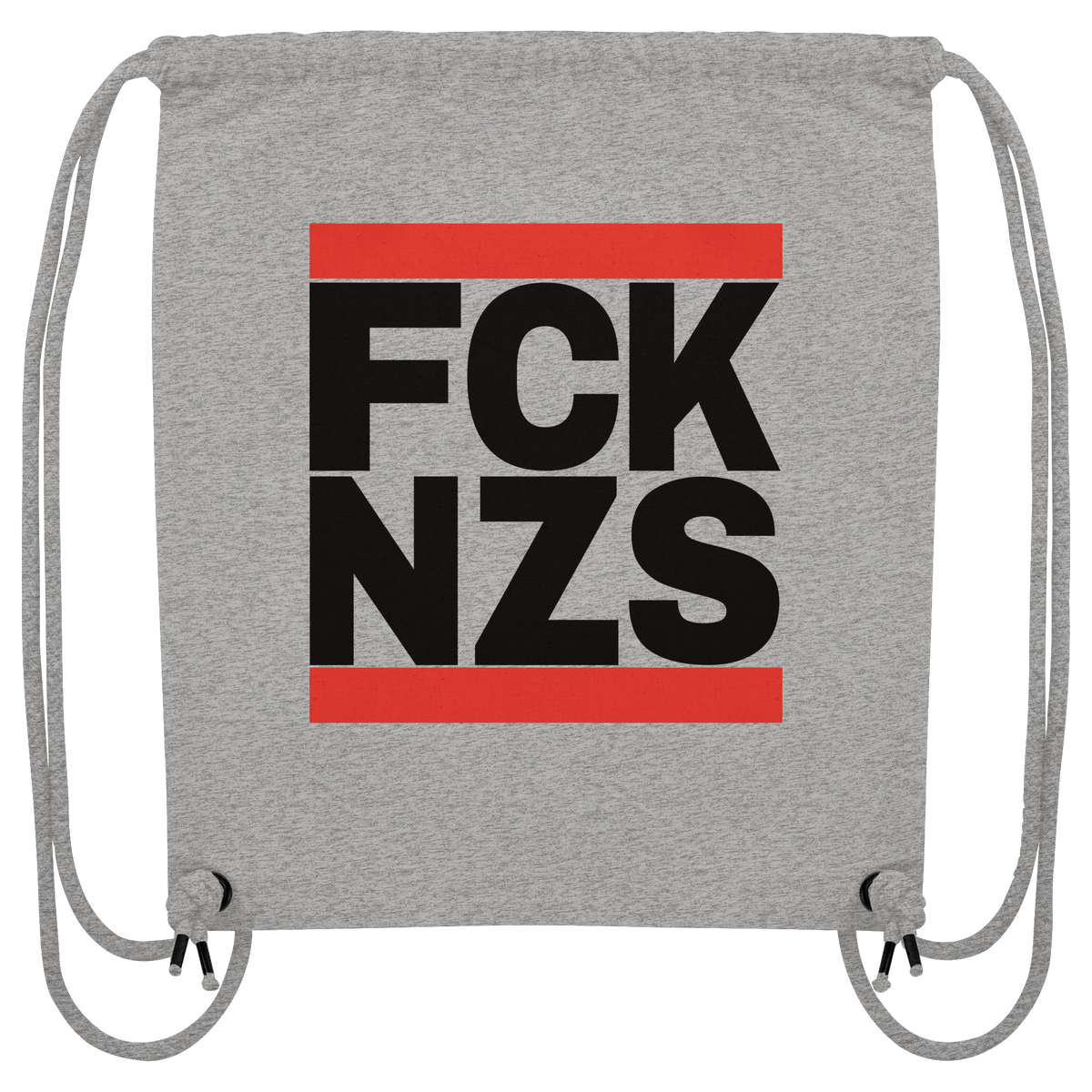 FCK NZS (schwarze Schrift) - Organic Gym-Bag