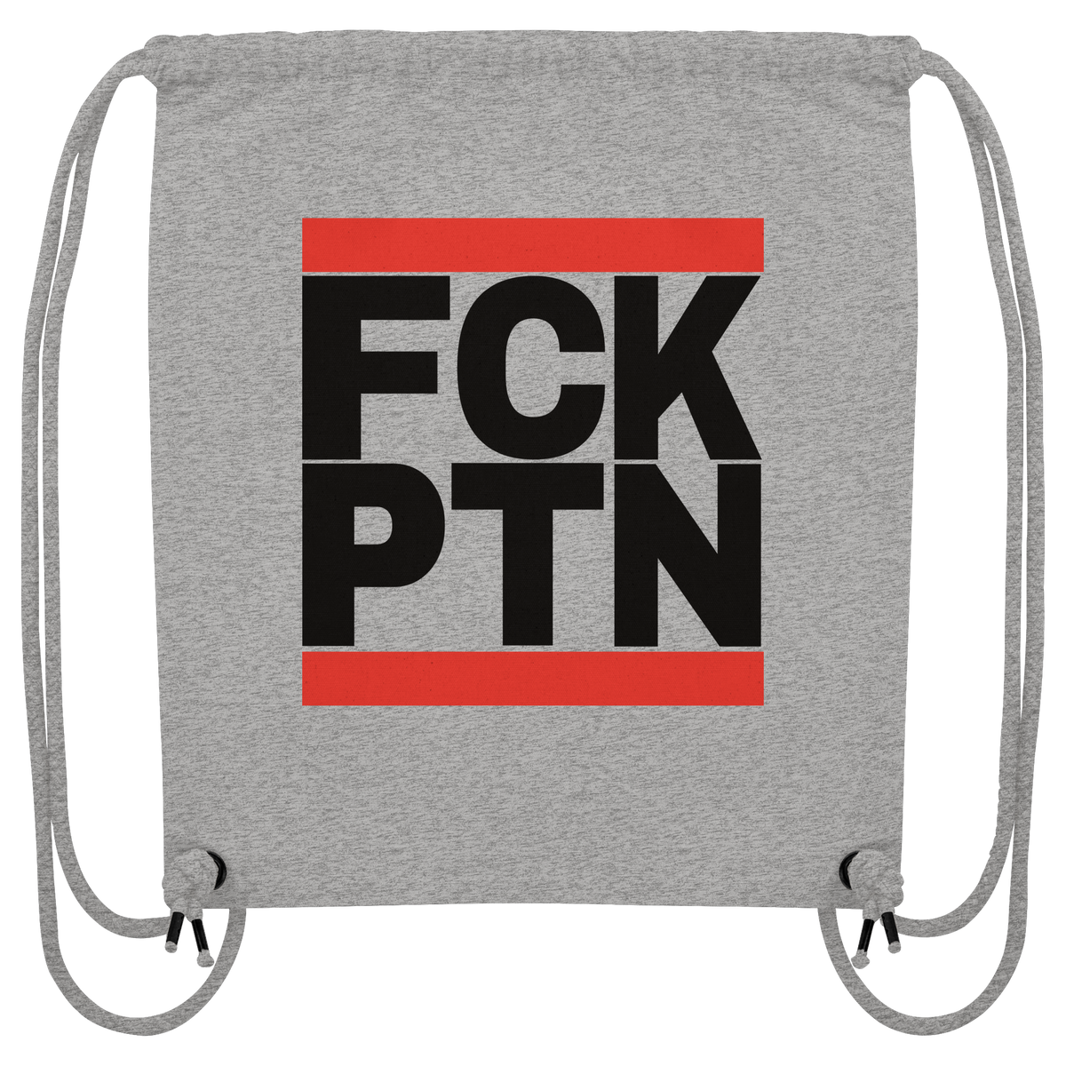 FCK PTN (schwarze Schrift) - Organic Gym-Bag