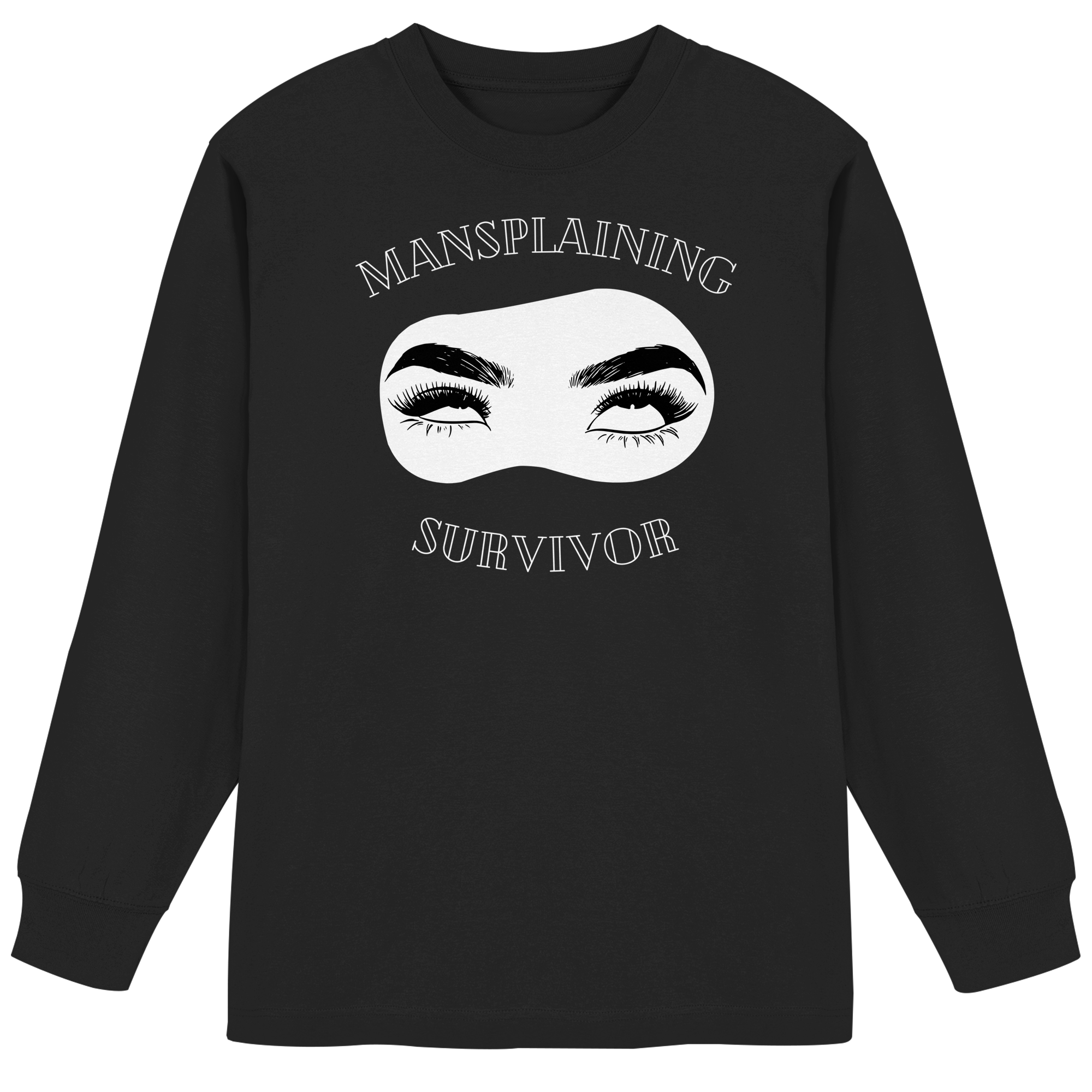 Mansplaining Survivor - Organic Heavy Oversized Longsleeve T-Shirt