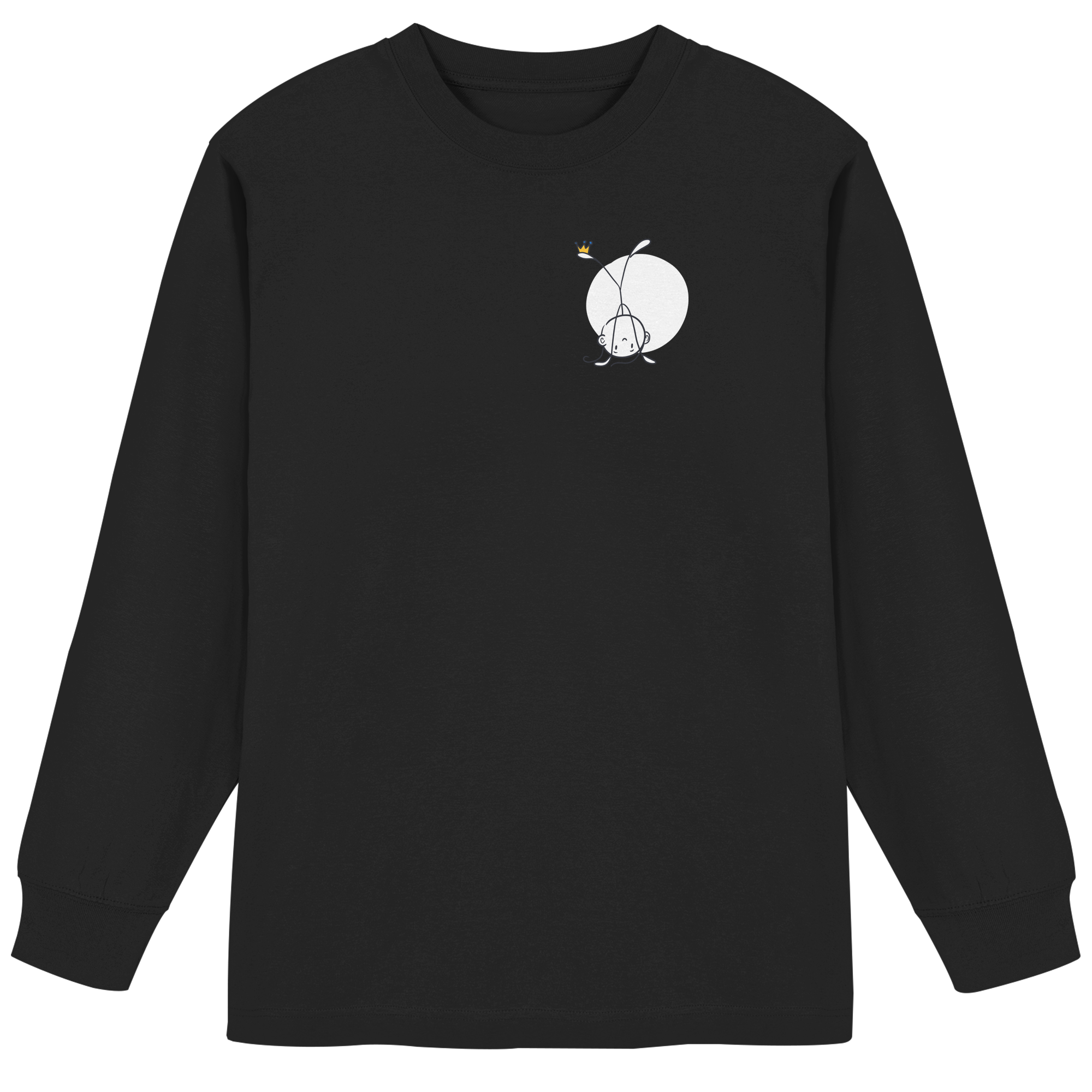 Seelenmännchen "Handstand Edition" Brustprint (dunkel) - Organic Heavy Oversized Longsleeve T-Shirt