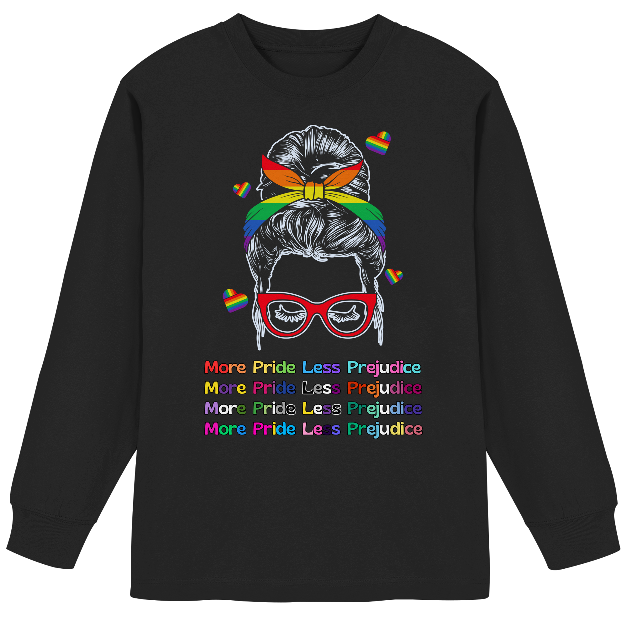 More Pride Less Prejudice - Organic Heavy Oversized Longsleeve T-Shirt