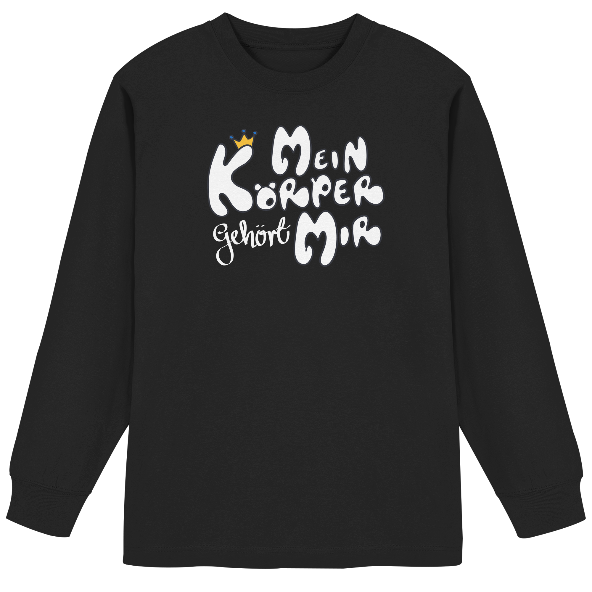 Mein Körper gehört mir "Weiße Edition" - Organic Heavy Oversized Longsleeve T-Shirt