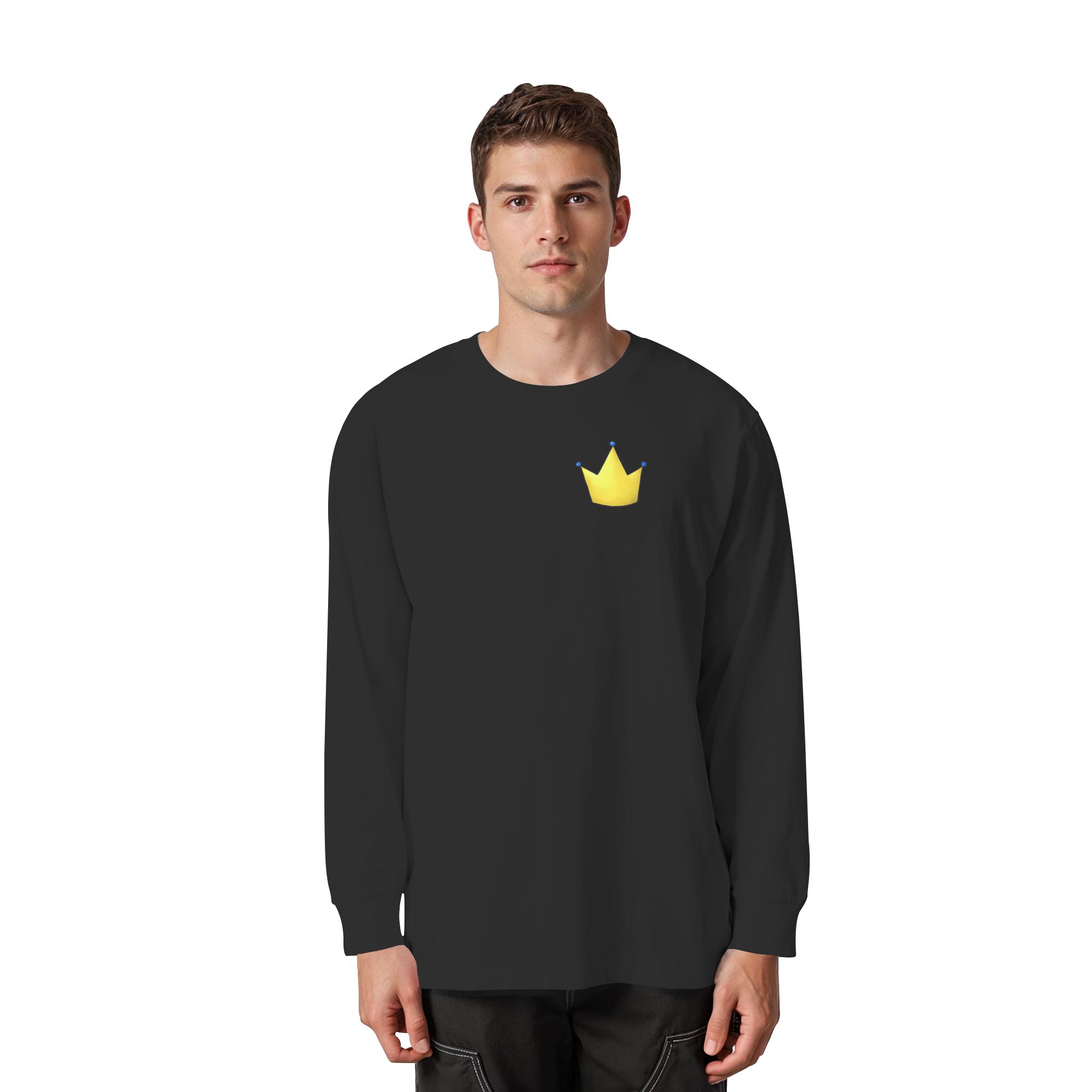 Survivor Queens Logo "Krone Edition" - Organic Heavy Oversized Longsleeve T-Shirt