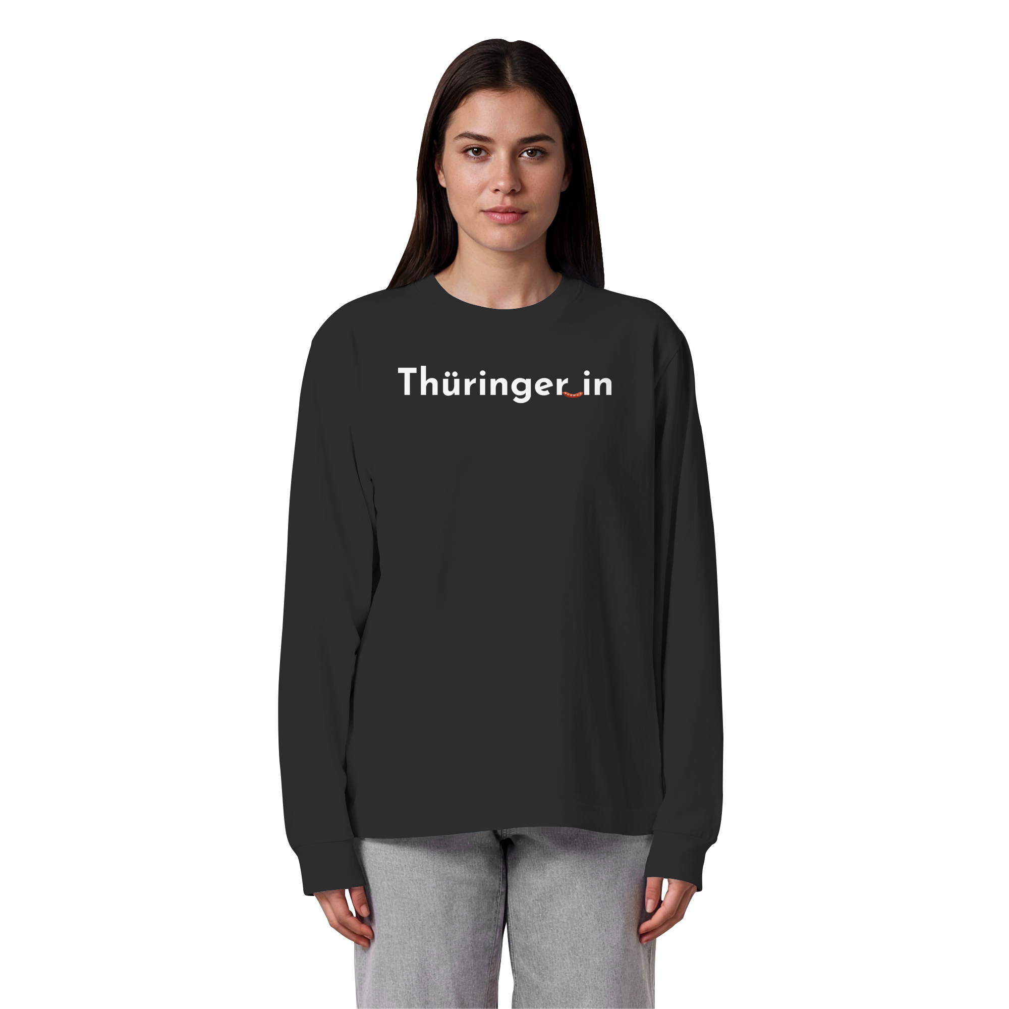 Thüringer_in "Rostbratwurst Edition" - Organic Heavy Oversized Longsleeve T-Shirt